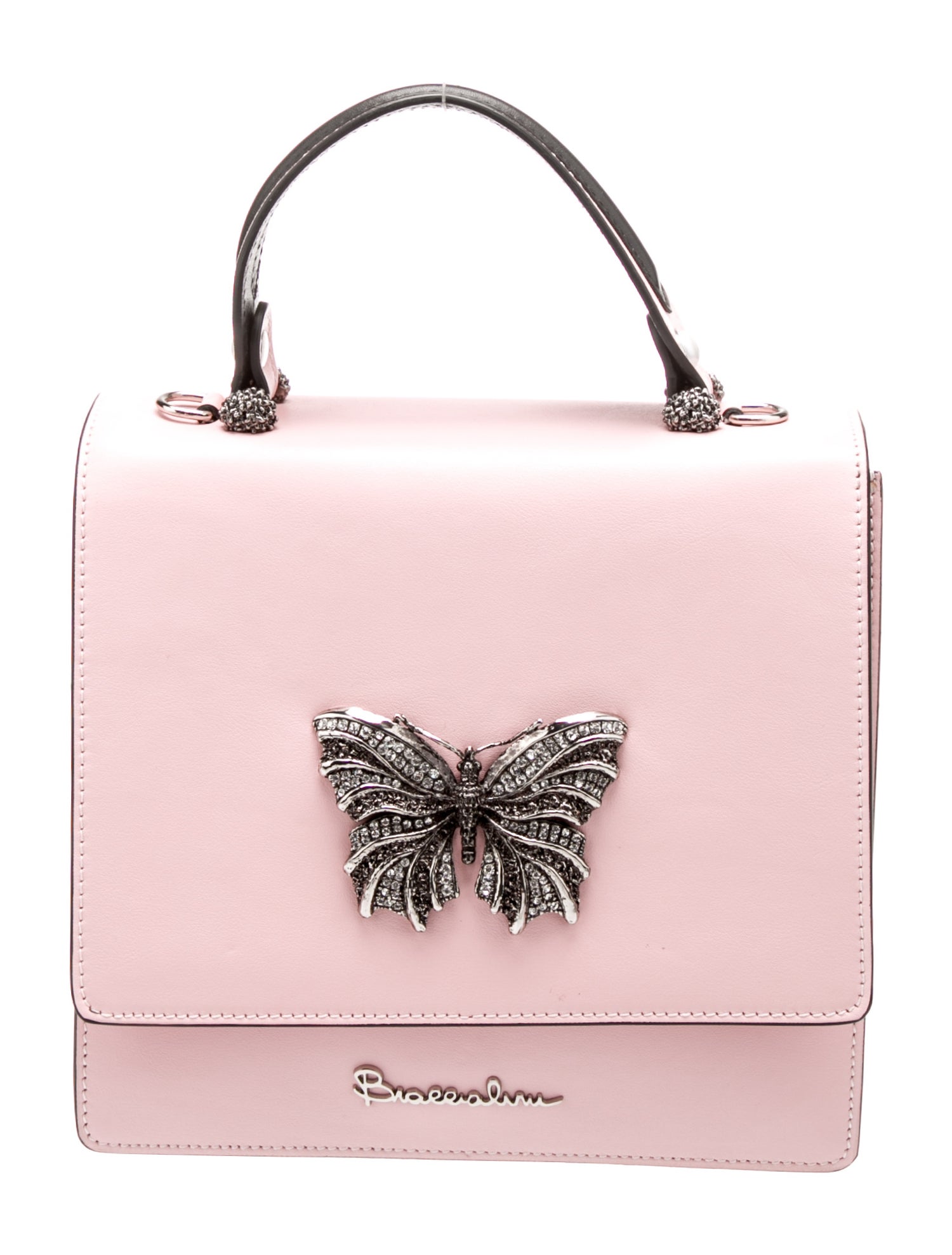 Braccialini Leather Top Handle Bag