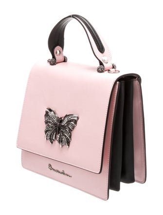 Braccialini Leather Top Handle Bag