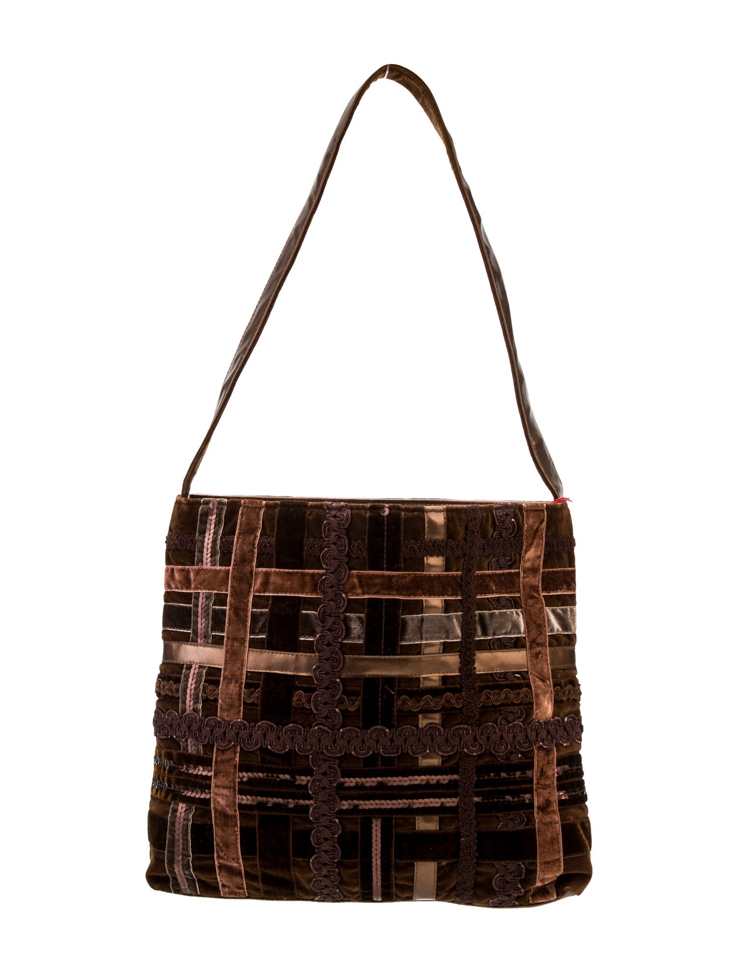 Braccialini Velvet Shoulder Bag