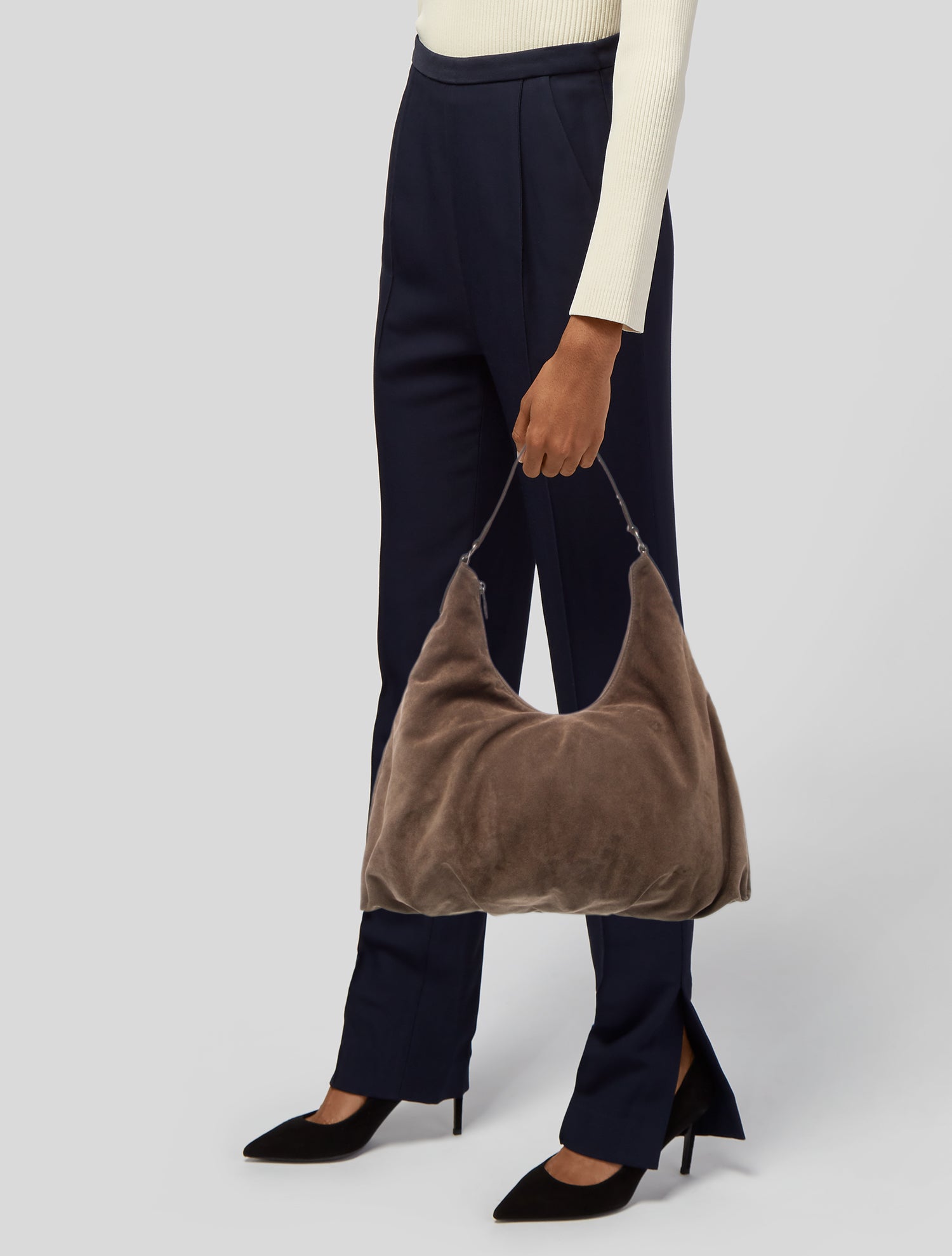 Braccialini Suede Hobo