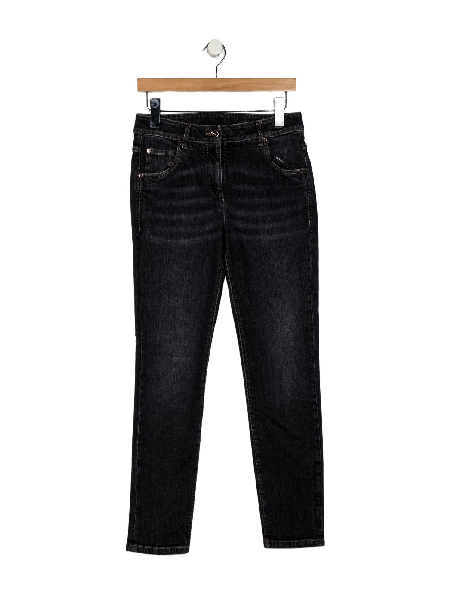 Brunello Cucinelli x Gunex Mid-Rise Straight Leg Jeans