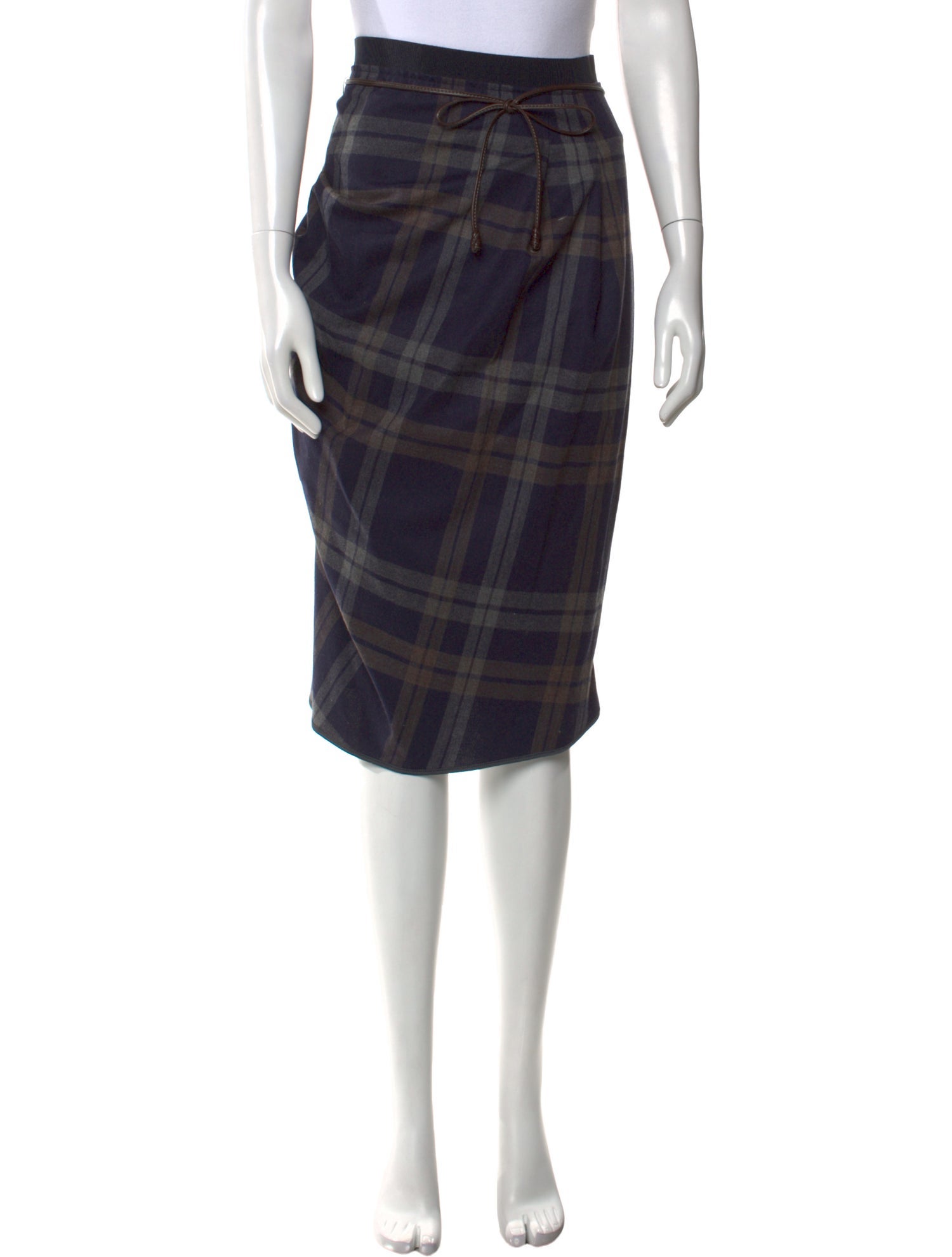 Brunello Cucinelli x Gunex Virgin Wool Knee-Length Skirt