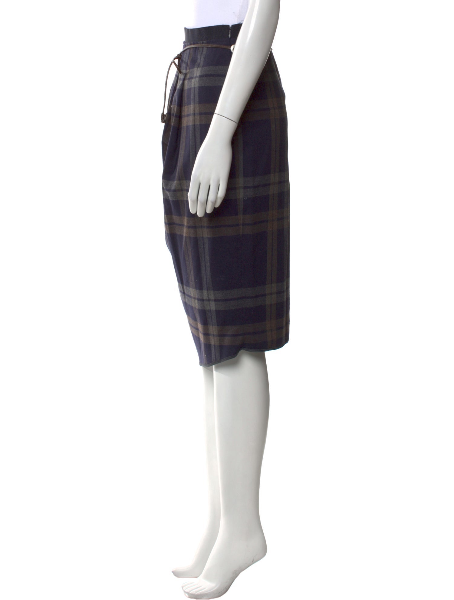 Brunello Cucinelli x Gunex Virgin Wool Knee-Length Skirt