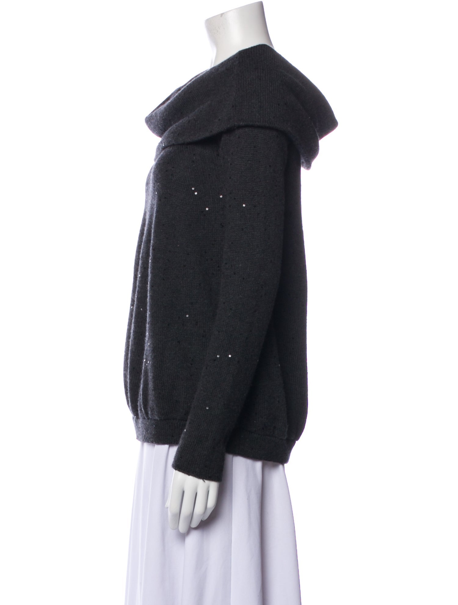 Brunello Cucinelli Cashmere Cowl Neck Sweater