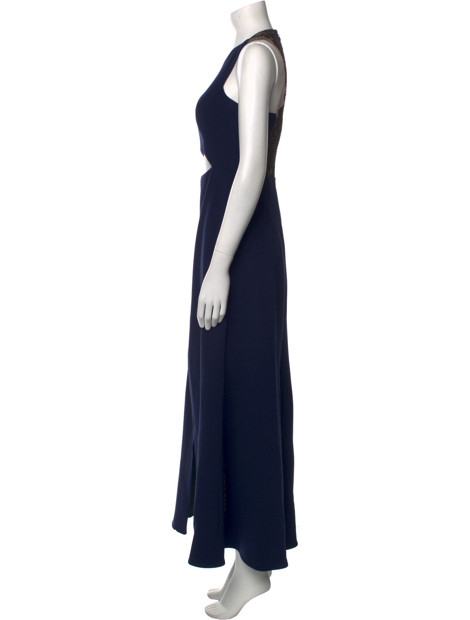 Bcbgmaxazria Crew Neck Long Dress
