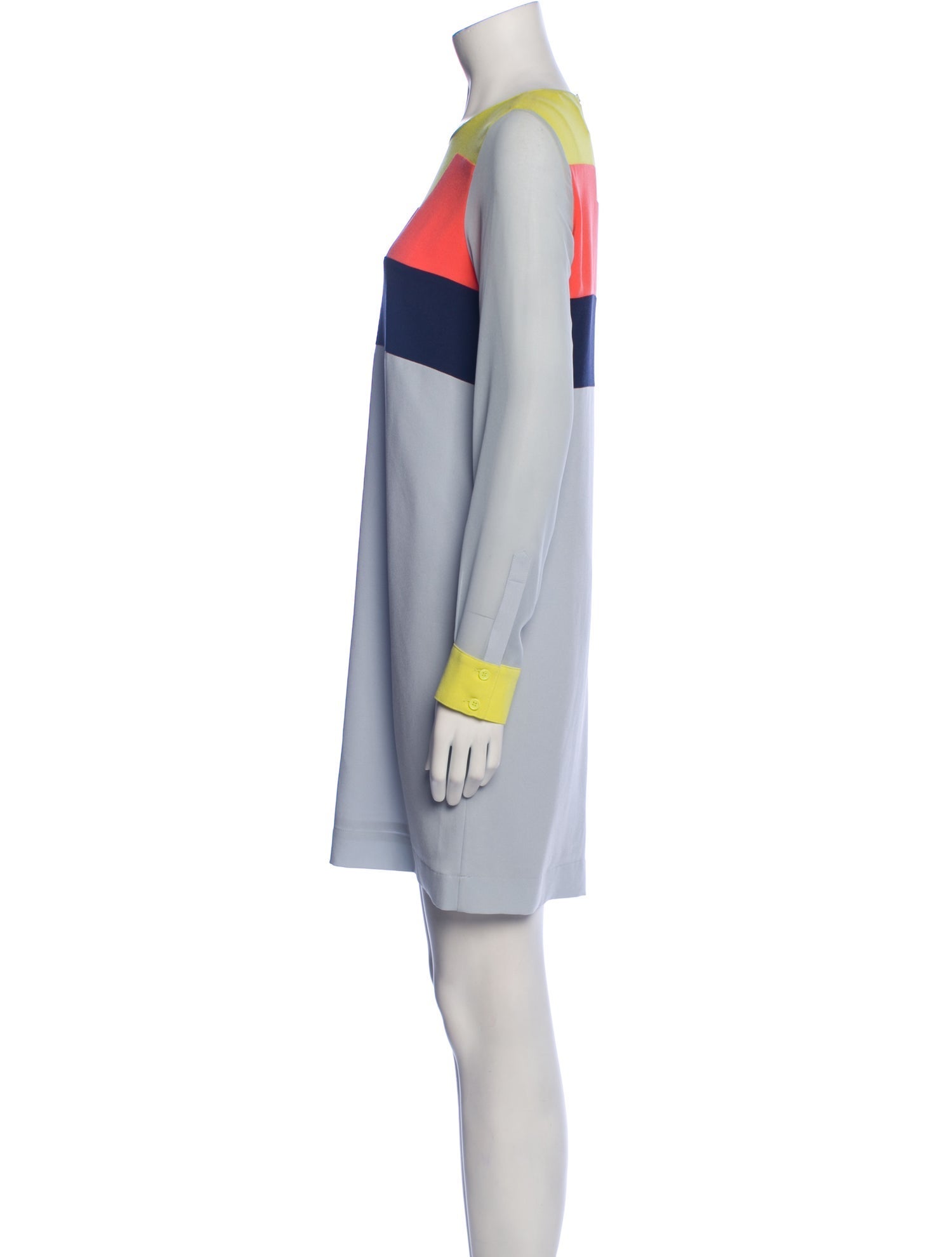 Bcbgmaxazria Colorblock Pattern Mini Dress