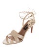 Bcbgmaxazria Patent Leather Ruffle Embellishment Sandals