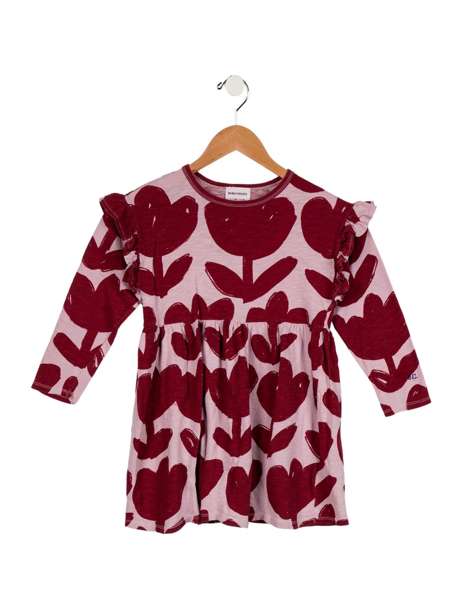 Bobo Choses Bobo Choses Girls Organic Cotton Long Sleeve Dress