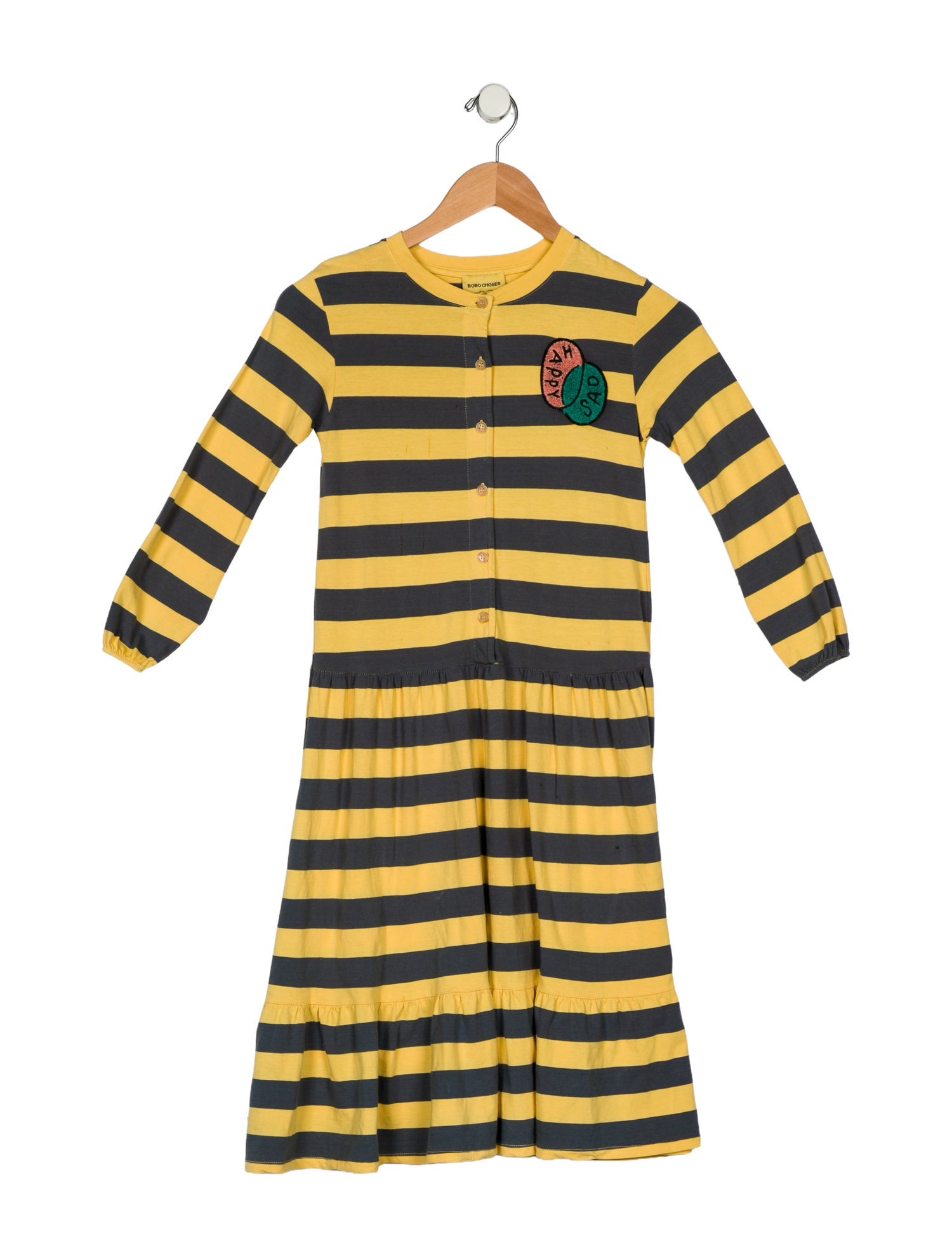 Bobo Choses Girls' Cotton Long Sleeve Dress