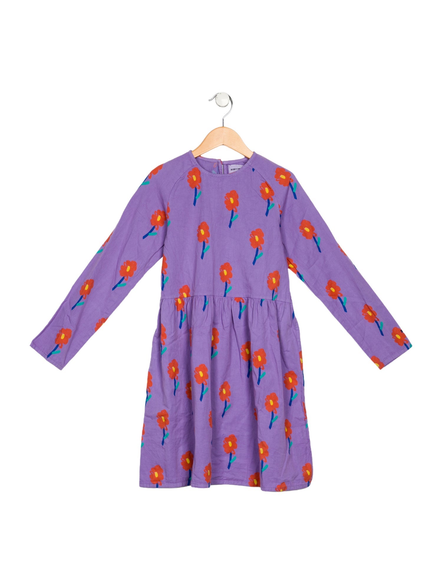 Bobo Choses Kids Girls' Long-Sleeve Floral Printed Dress