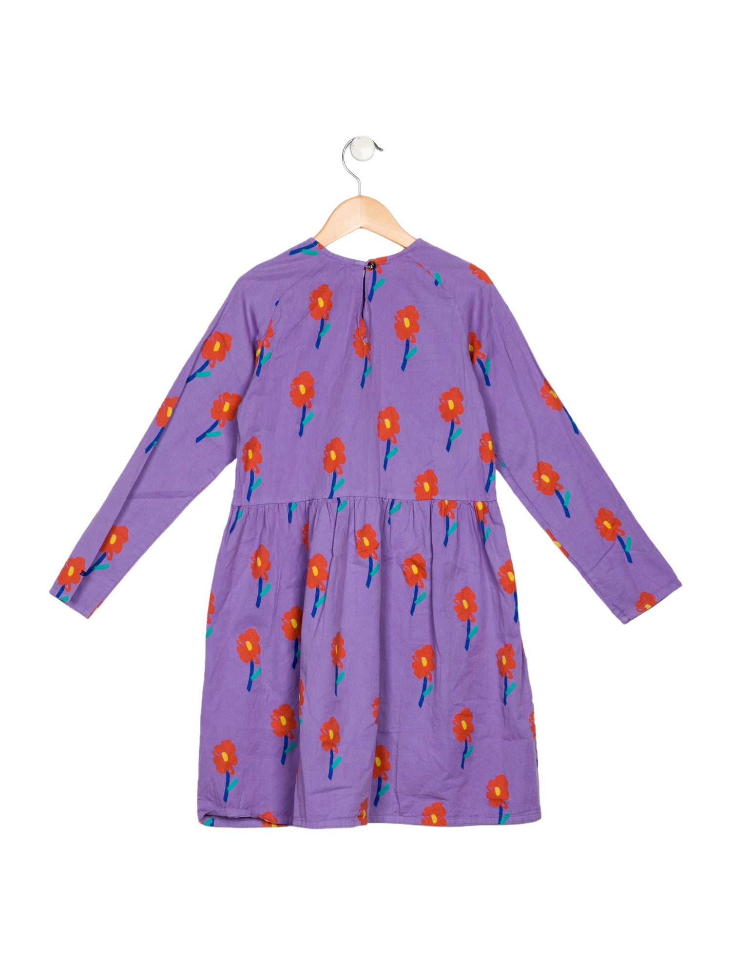 Bobo Choses Kids Girls' Long-Sleeve Floral Printed Dress