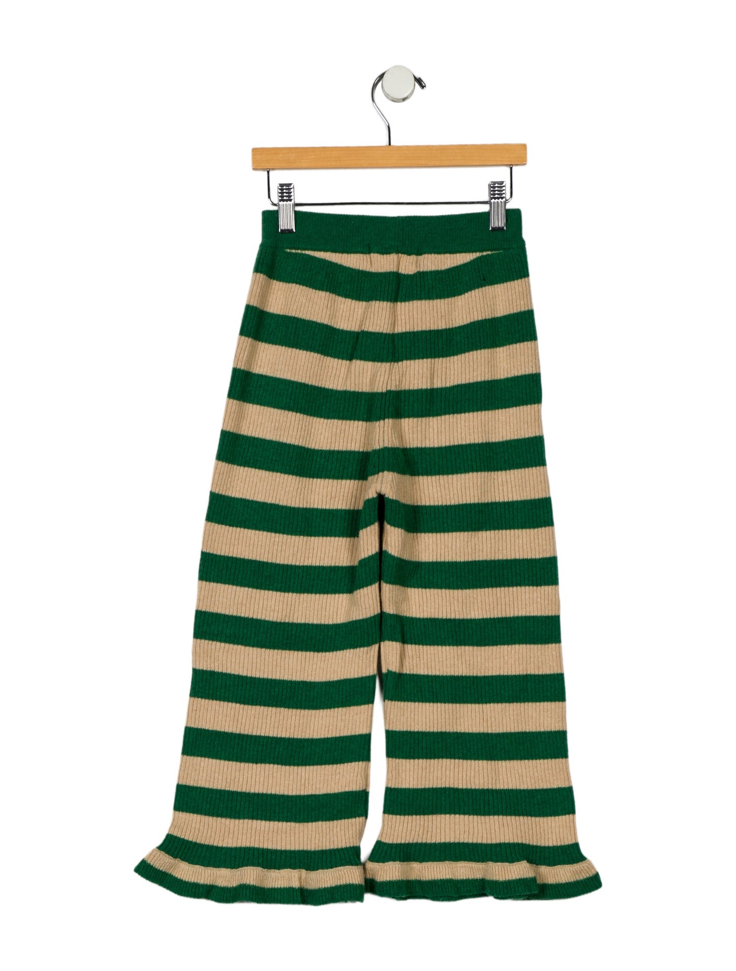 Bobo Choses Girls Striped Flared Wool Pants