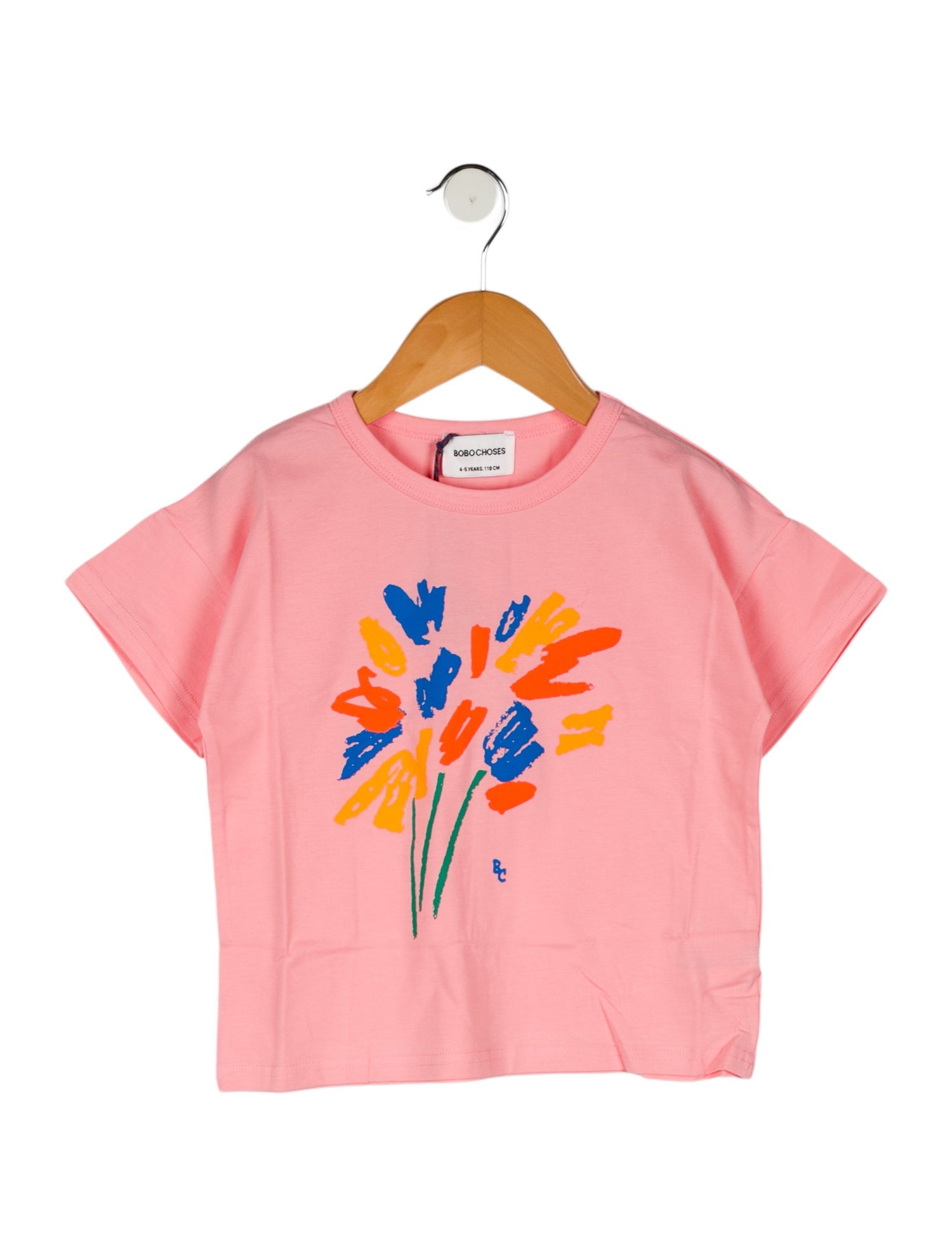 Bobo Choses Toddler Girls' Graphic Short Sleeve Top w/Tags