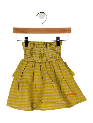 Bobo Choses Sizes 2-6 Toddler Girls' Checkprint Knee Length Skirt 3