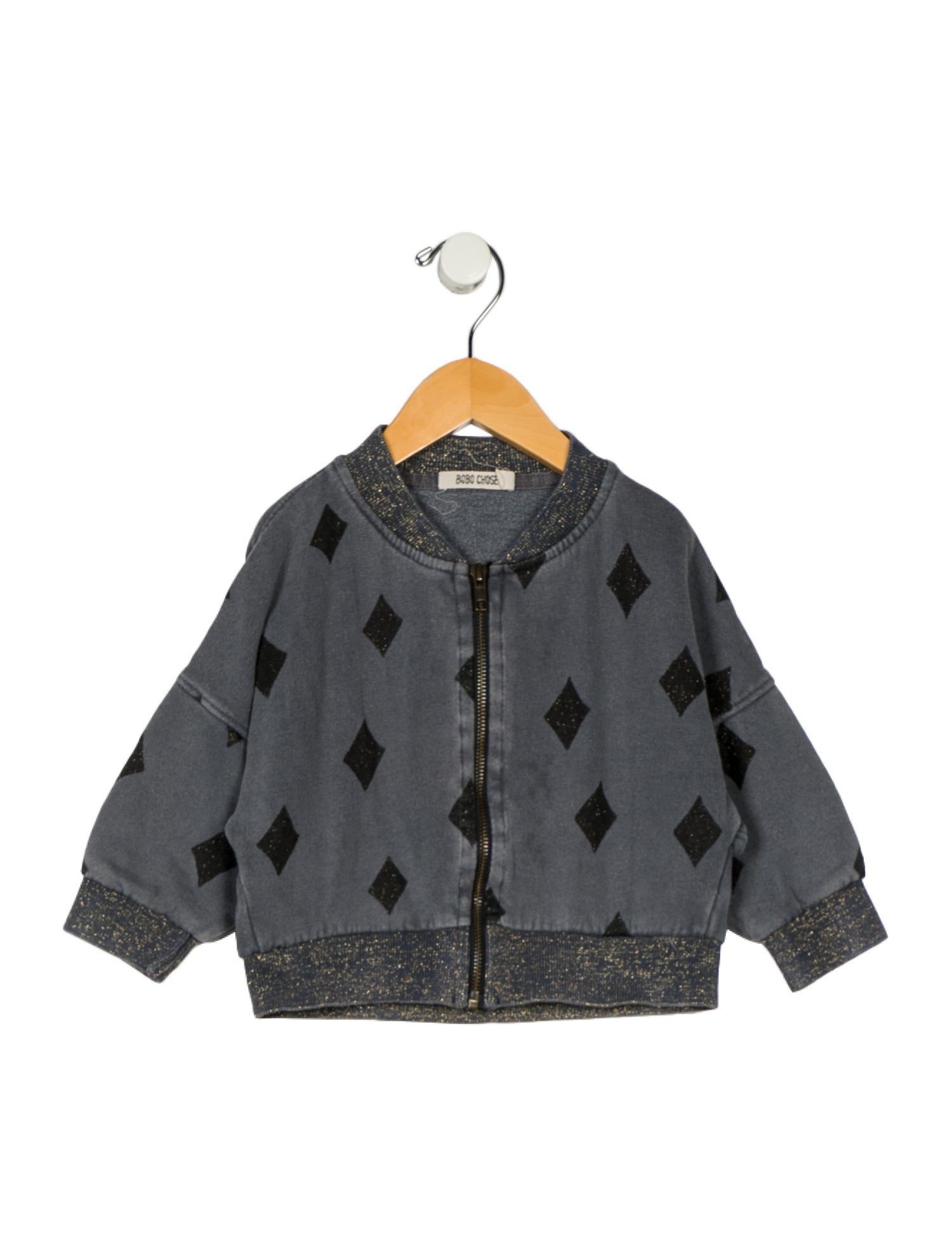 Bobo Choses Toddler Girls' Glitter Accents Bomber Jacket
