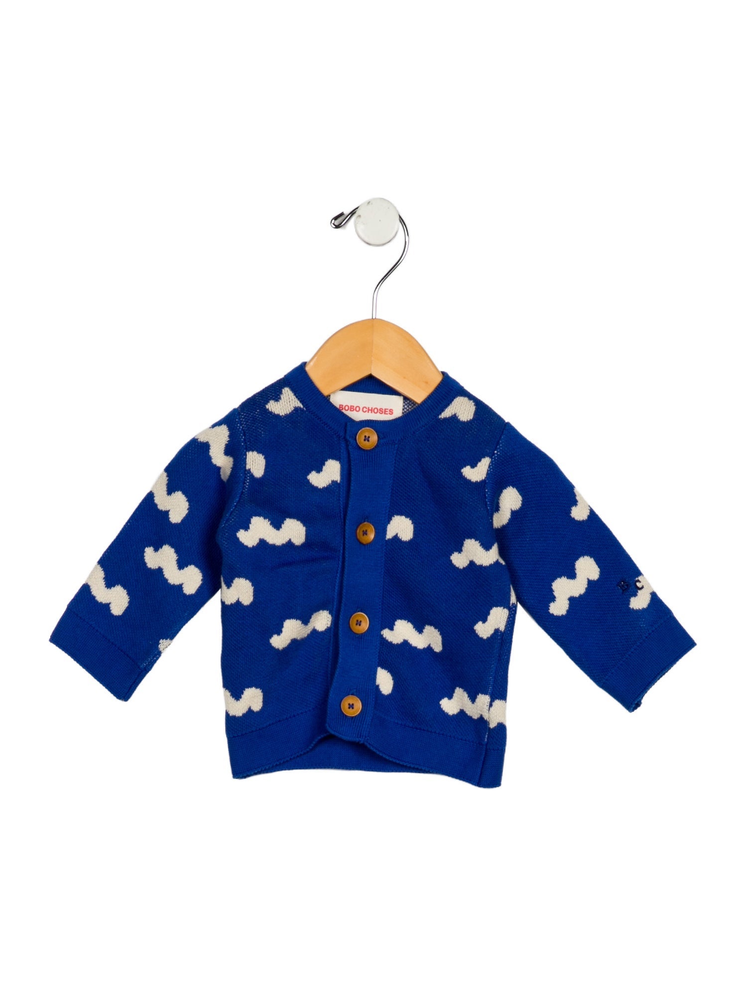 Bobo Choses Infant Girls Long Sleeve Cotton Cardigan