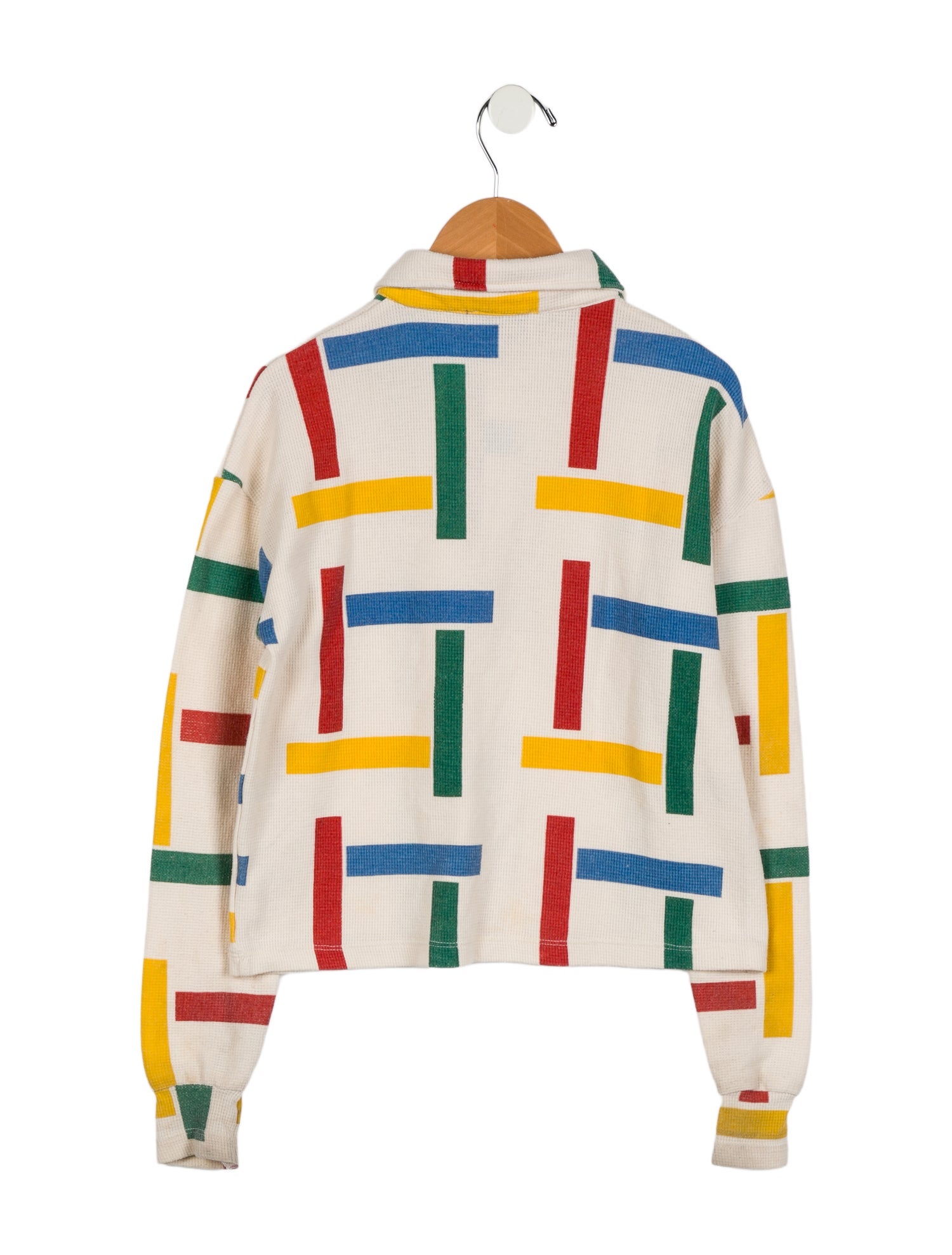 Bobo Choses Boys' Patterned Long Sleeve Polo