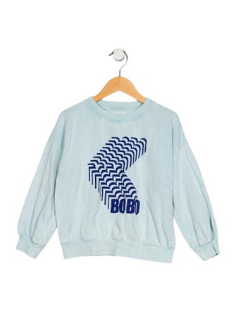 Bobo Choses Girls' Graphic Long Sleeve Crew Neck Sweatshirt