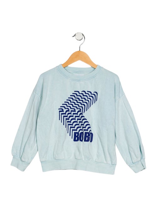 Bobo Choses Girls' Graphic Long Sleeve Crew Neck Sweatshirt