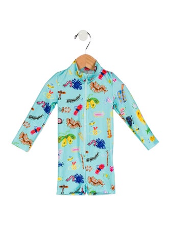 Bobo Choses Girls' Long Sleeve Printed All-In-One