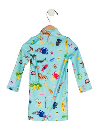 Bobo Choses Girls' Long Sleeve Printed All-In-One