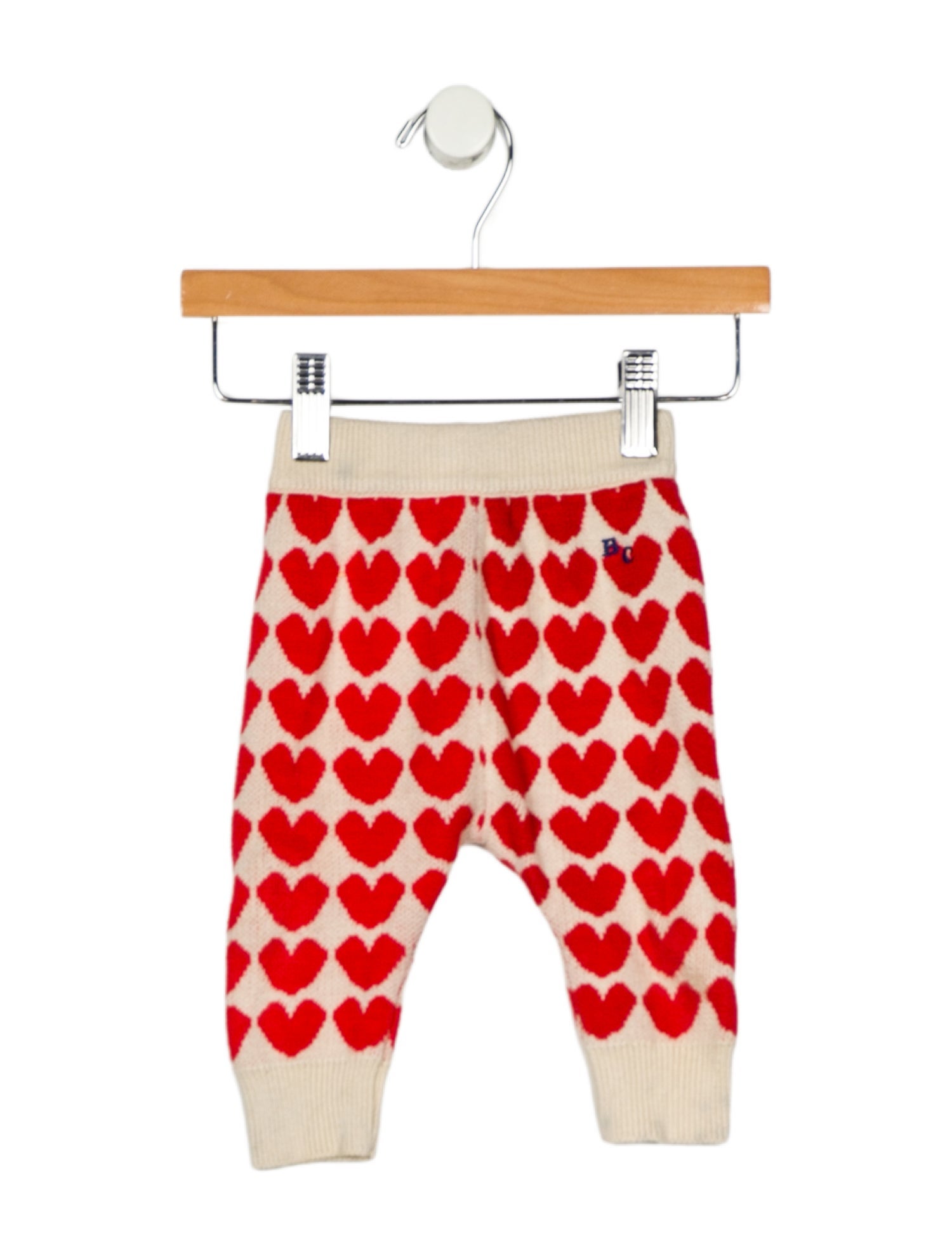 Bobo Choses Infant Girls Heart Pattern Knit Pants