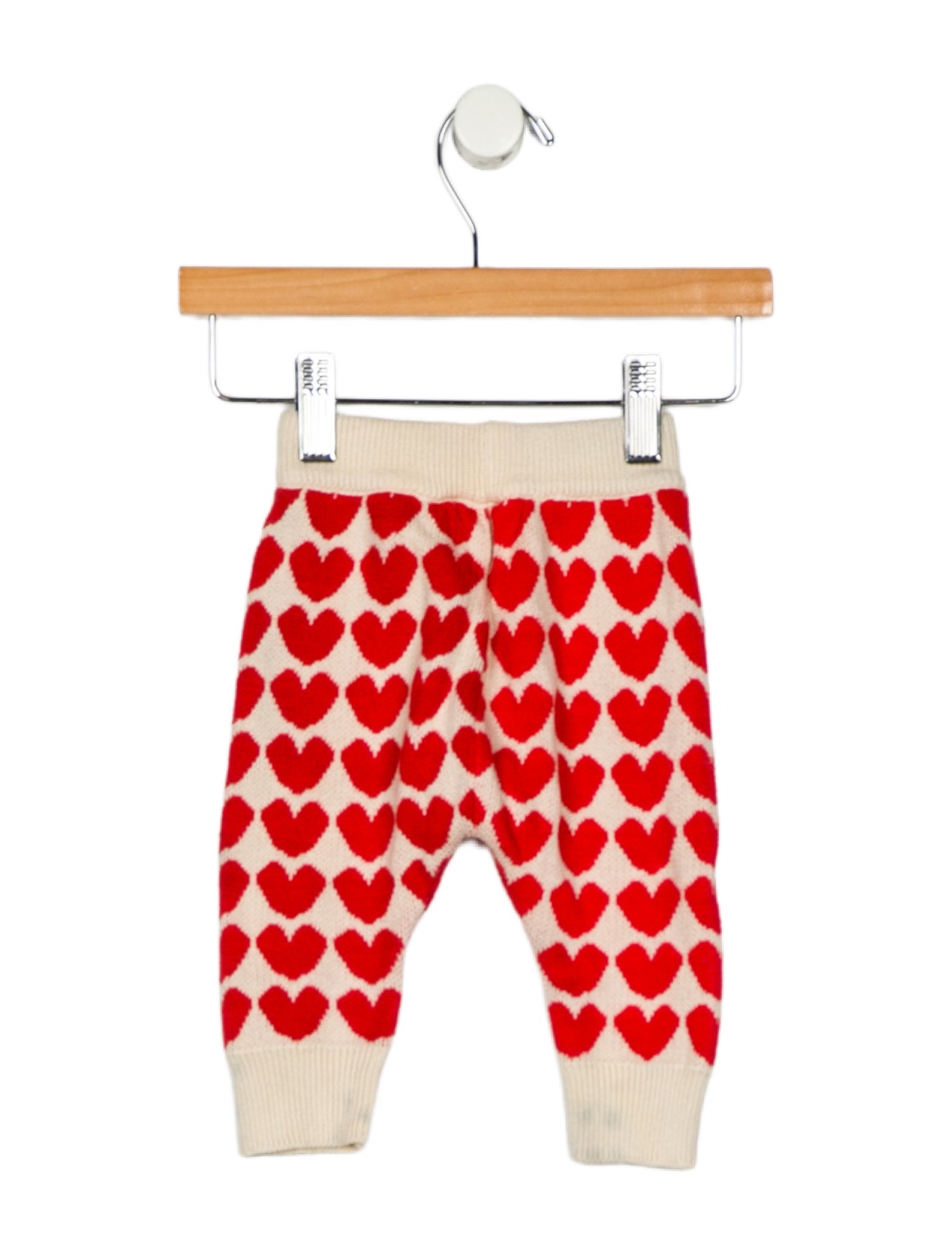Bobo Choses Infant Girls Heart Pattern Knit Pants