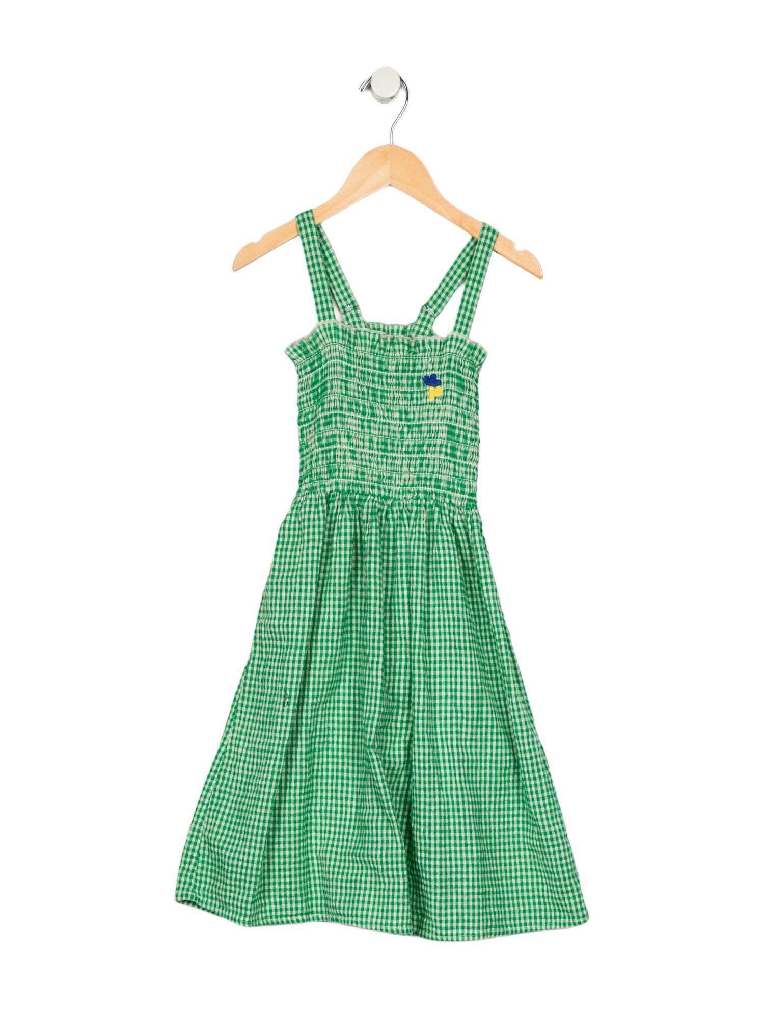 Bobo Choses Girls' Gingham Sleeveless Dress