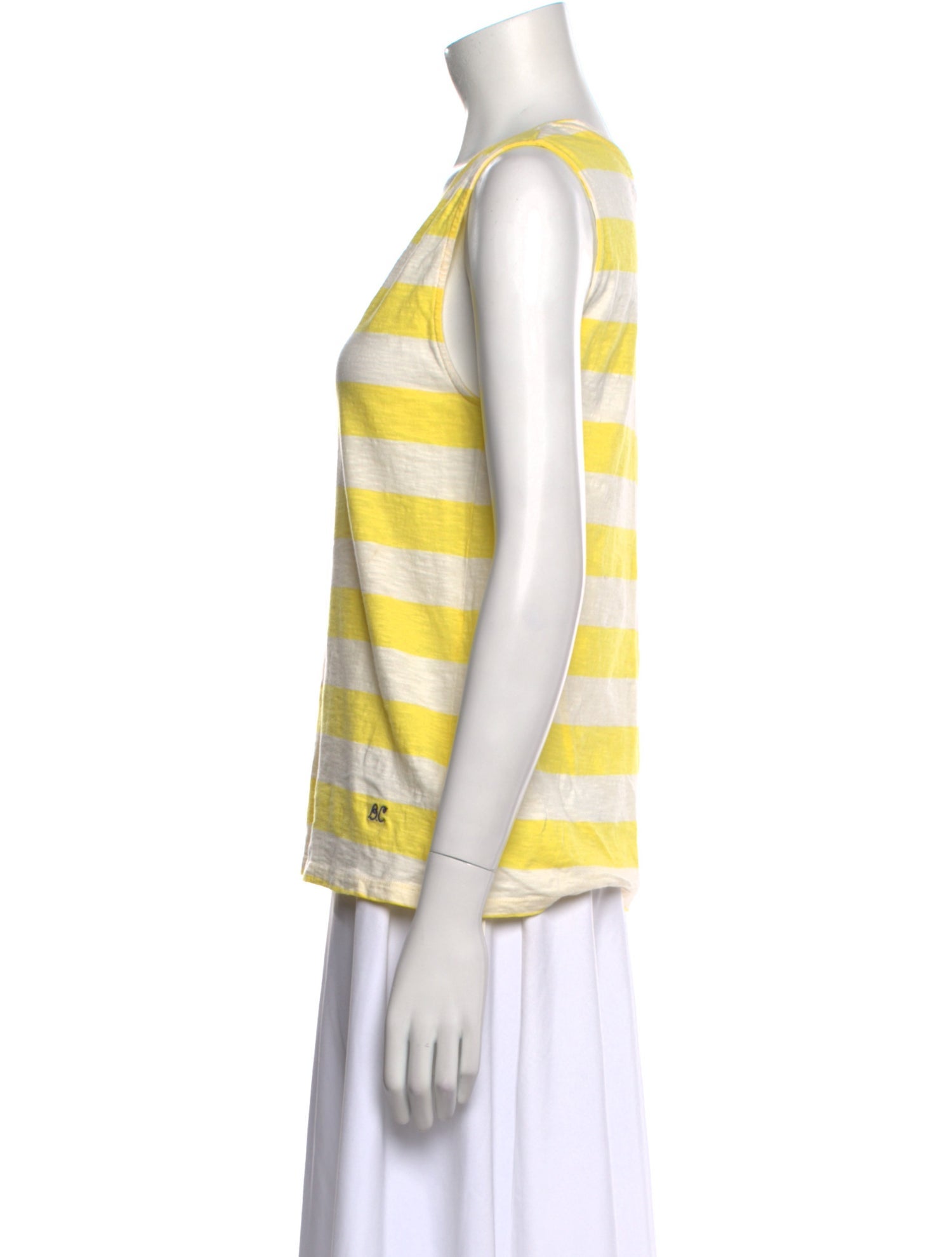 Bobo Choses Striped Scoop Neck Top