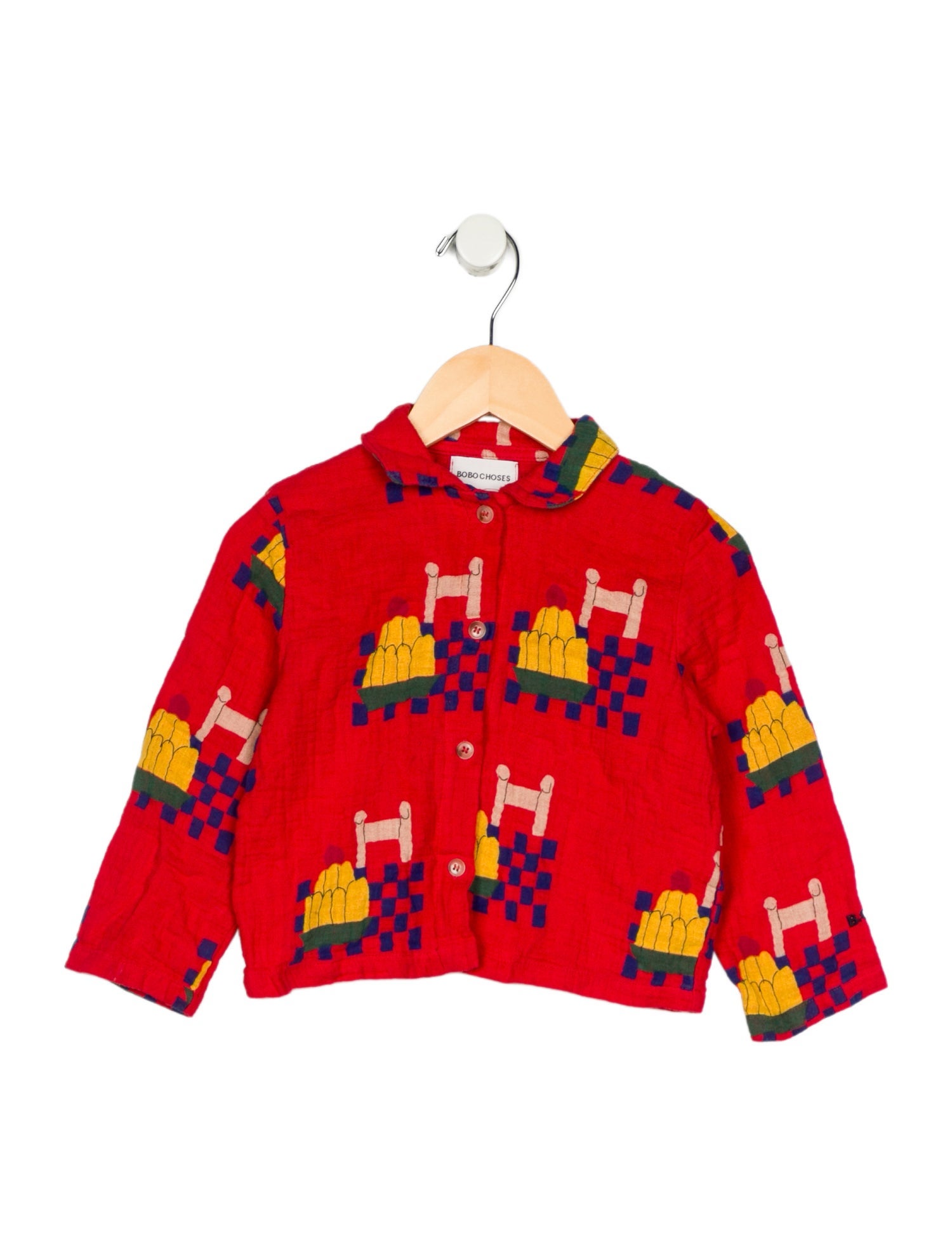 Bobo Choses Infant Boys' Print Button-Up Top