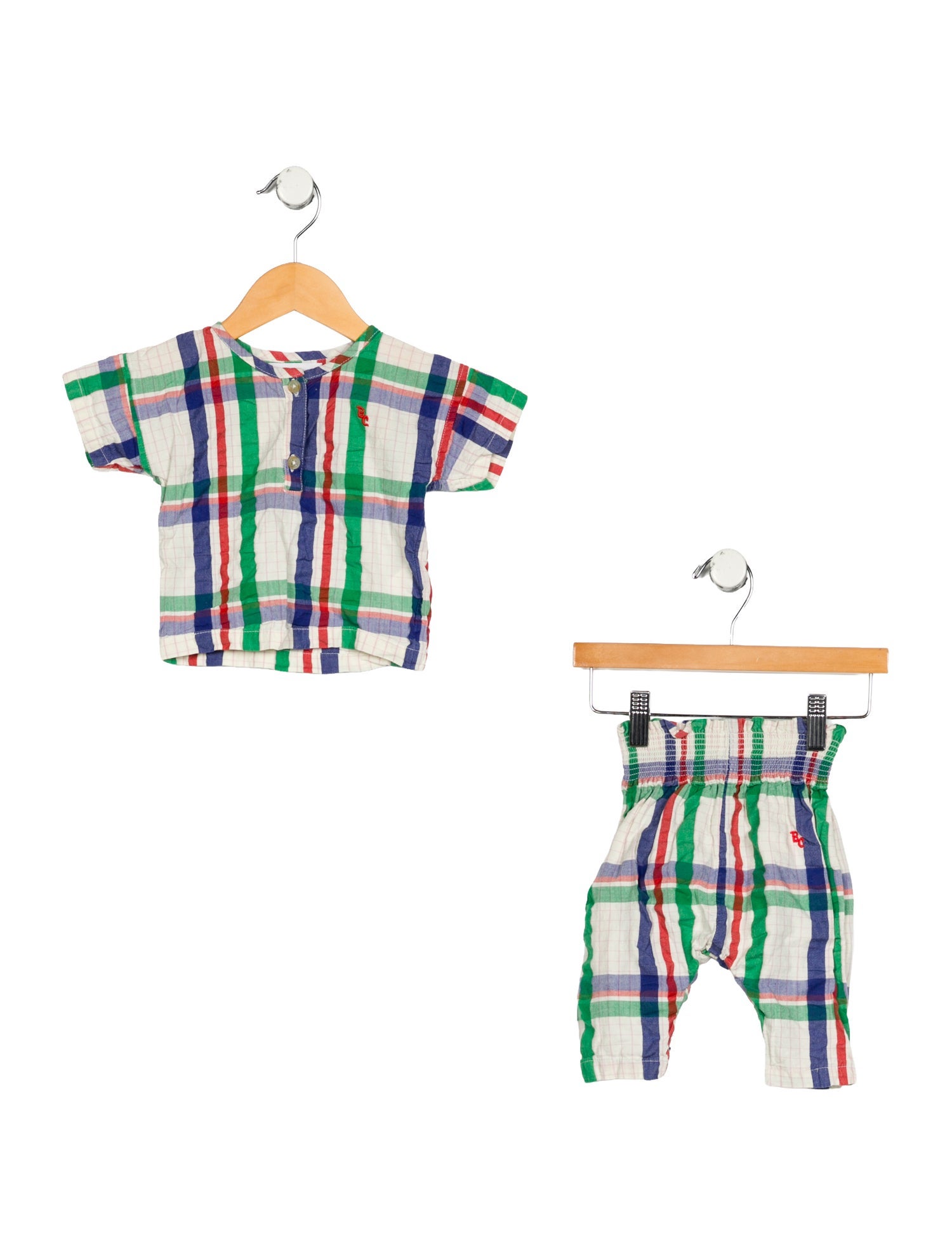 Bobo Choses Infant Boys Striped Short Sleeve Two Piece Set