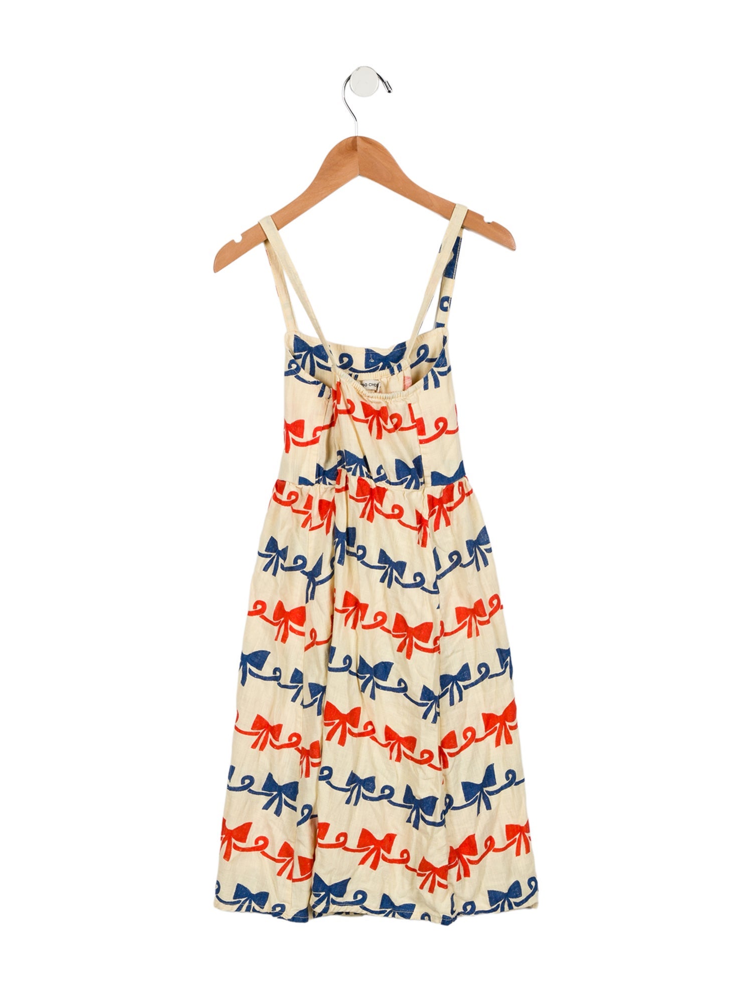 Bobo Choses Girls' Sleeveless Bow Print Dress