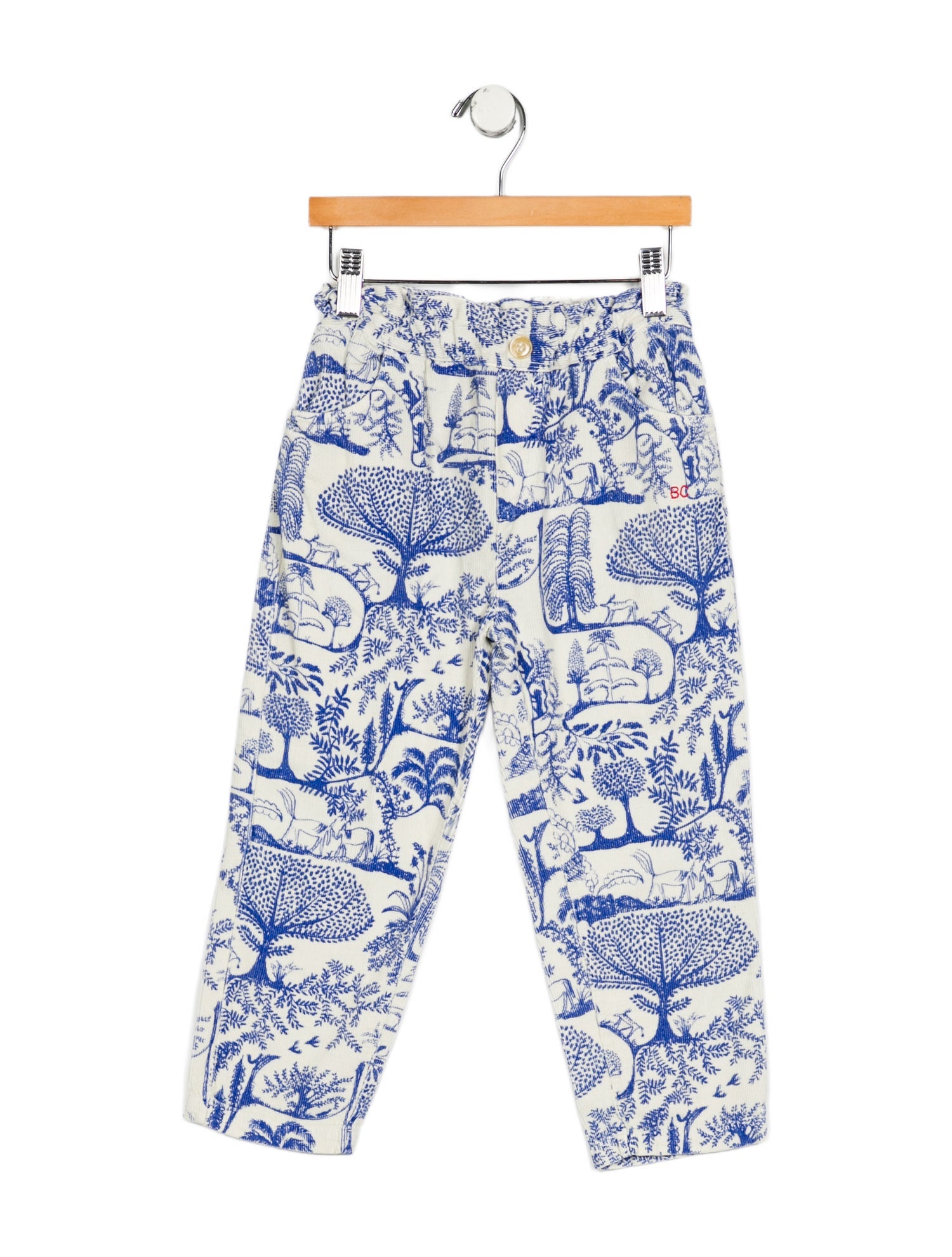 Bobo Choses Toddler Girls' Print Ribbed Pants w/Tags