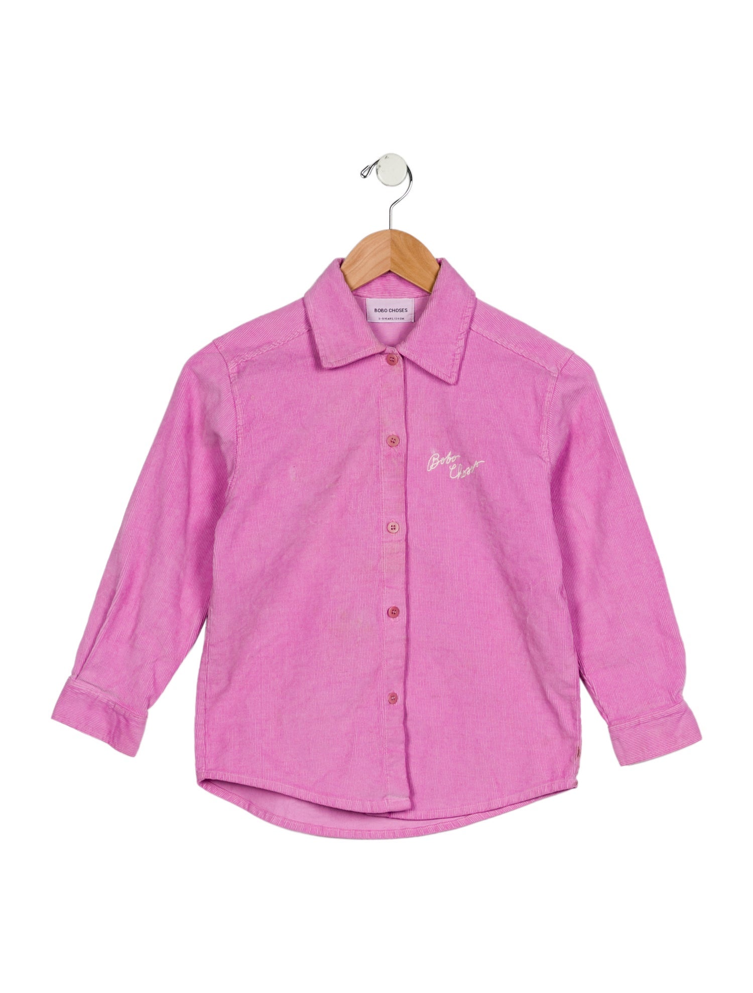 Bobo Choses Girls' Embroidered Long-Sleeve Shirt