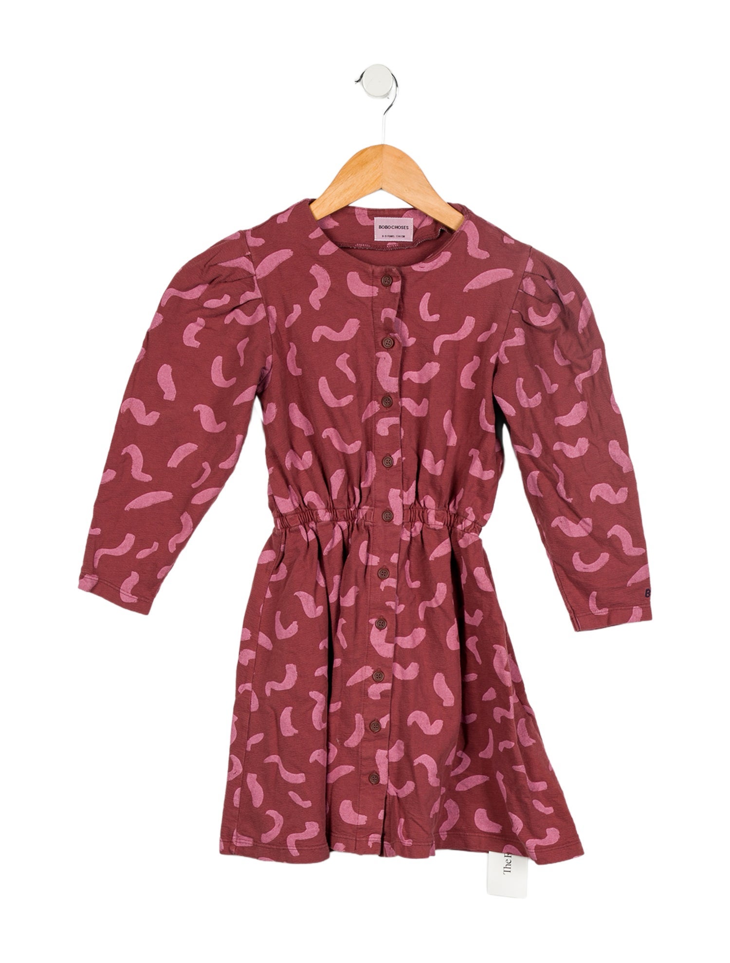 Bobo Choses Kids Girls' Mauve Printed Long Sleeve Dress