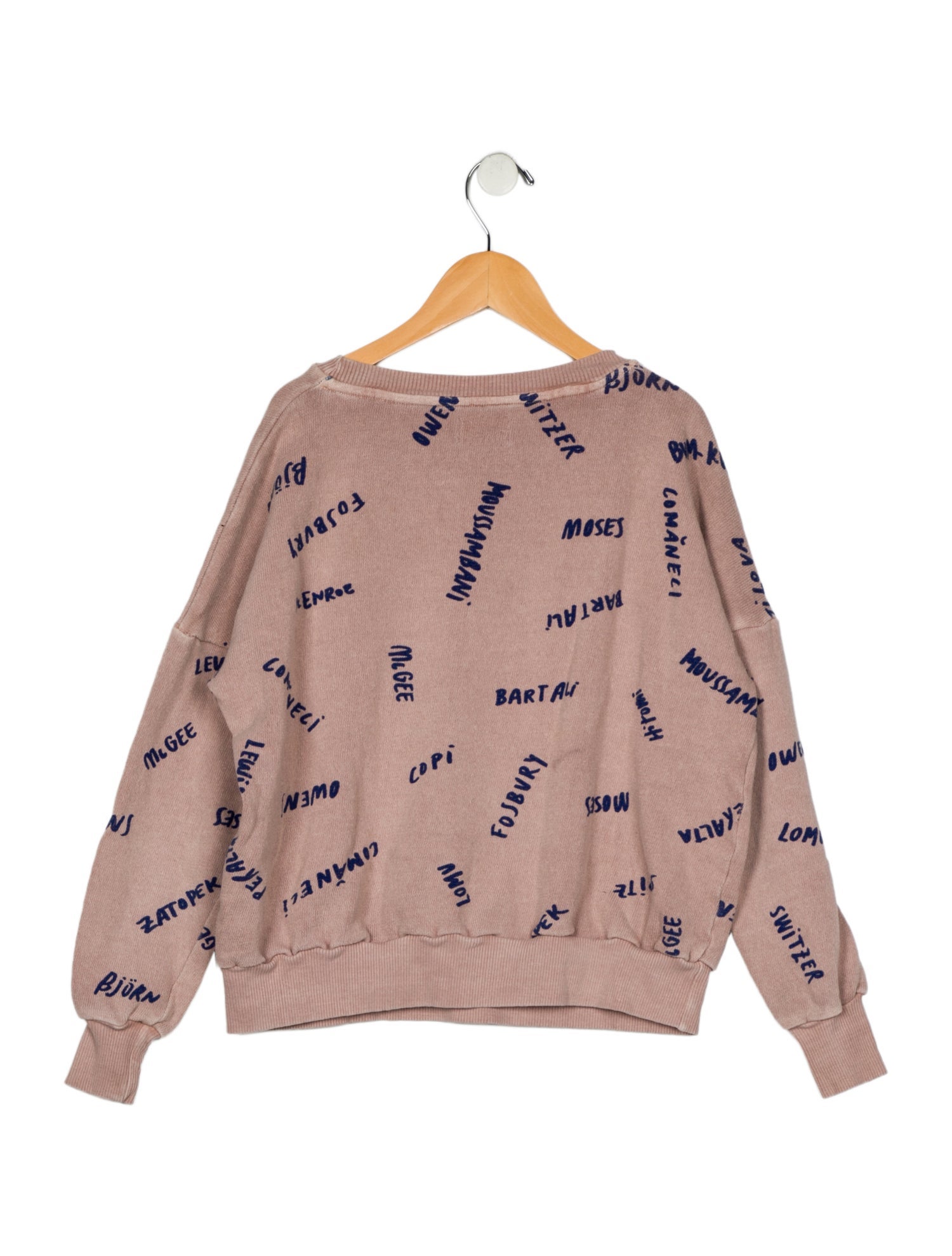 Bobo Choses kid's girls pattern print long sleeve sweater