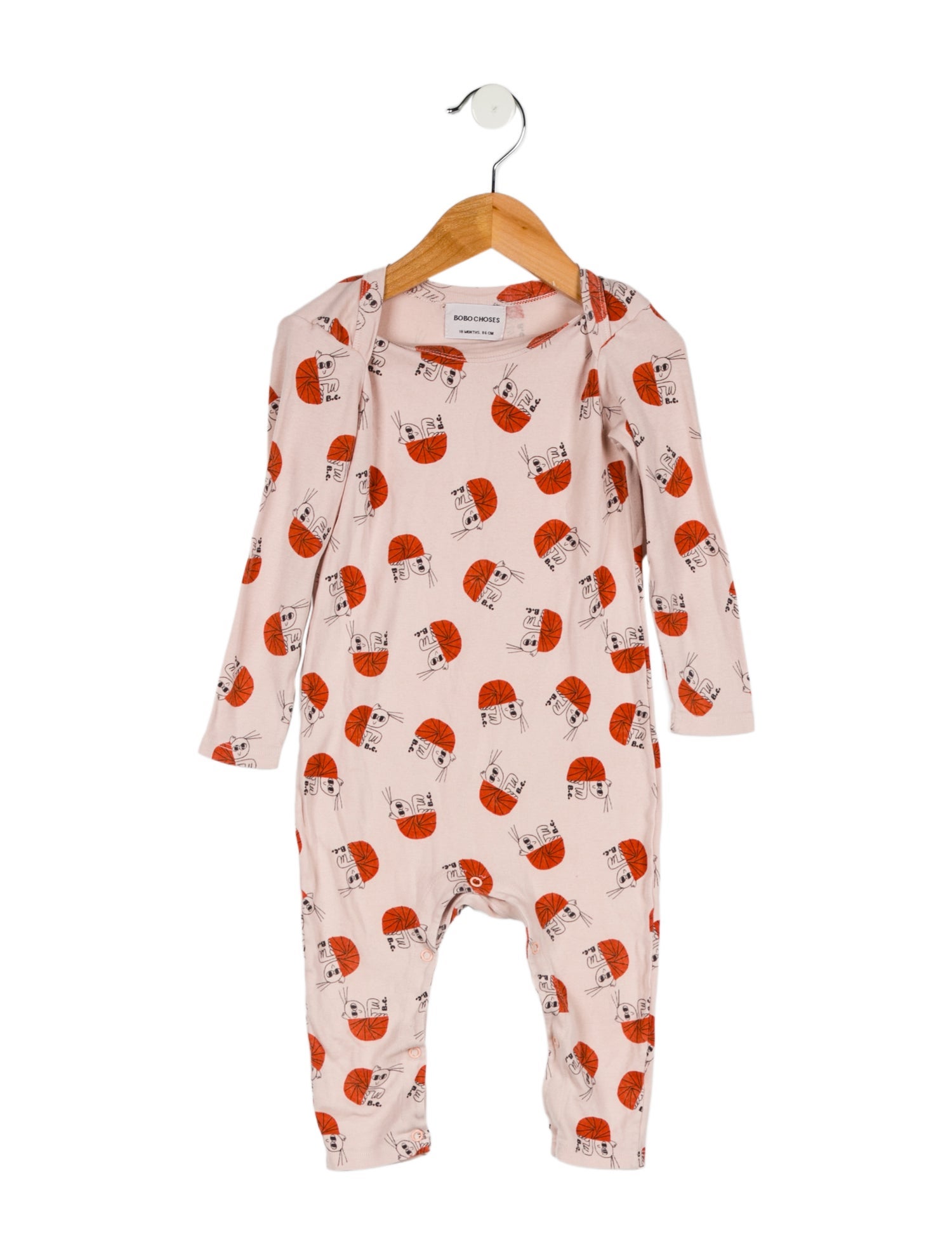 Bobo Choses Toddler Girls' Snail Print Onesie