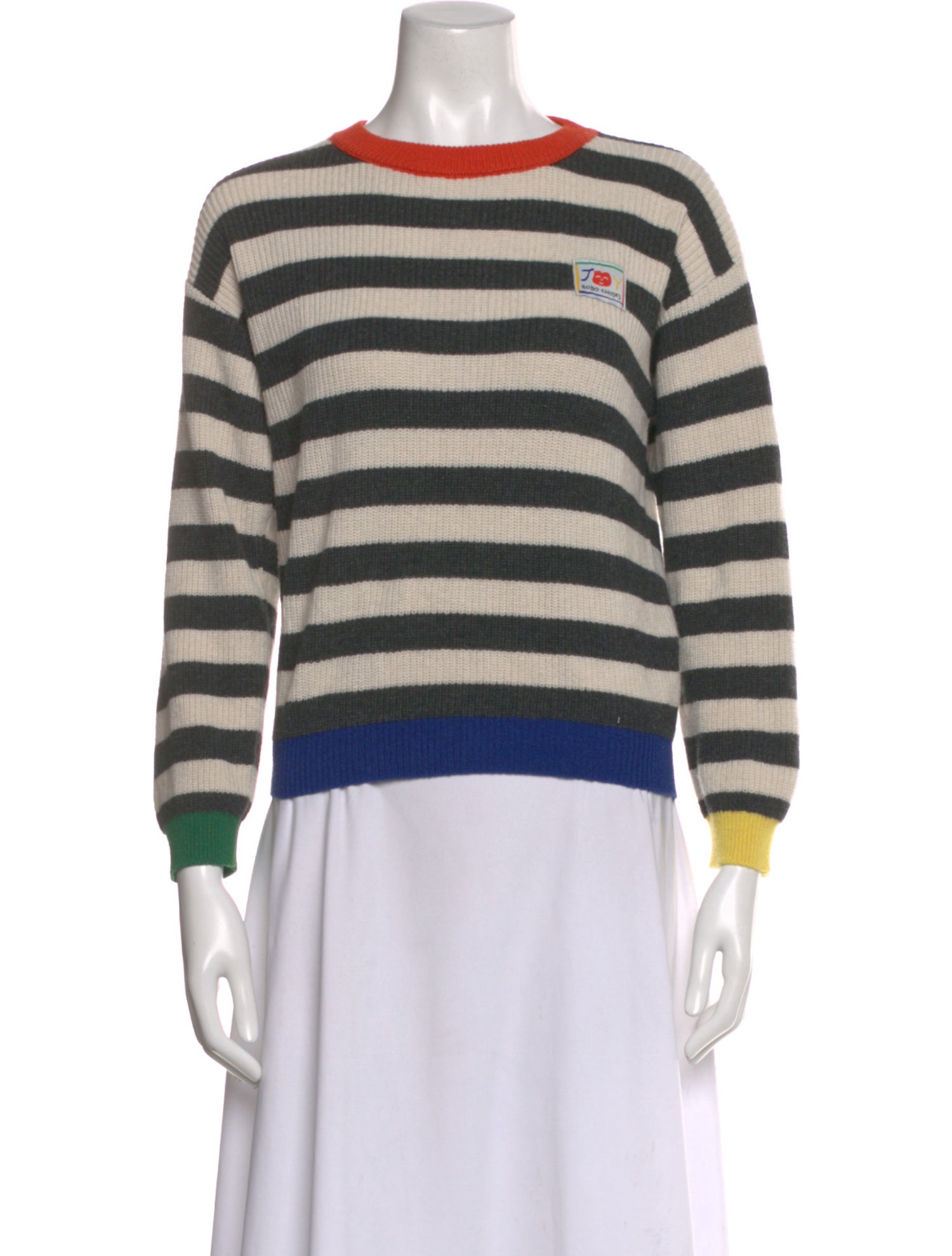 Bobo Choses Striped Crew Neck Sweater