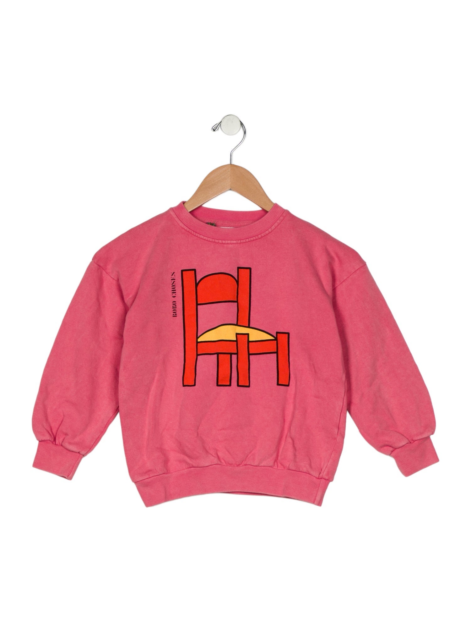 Bobo Choses Girls' Printed Crew Neck Sweater w/Tags