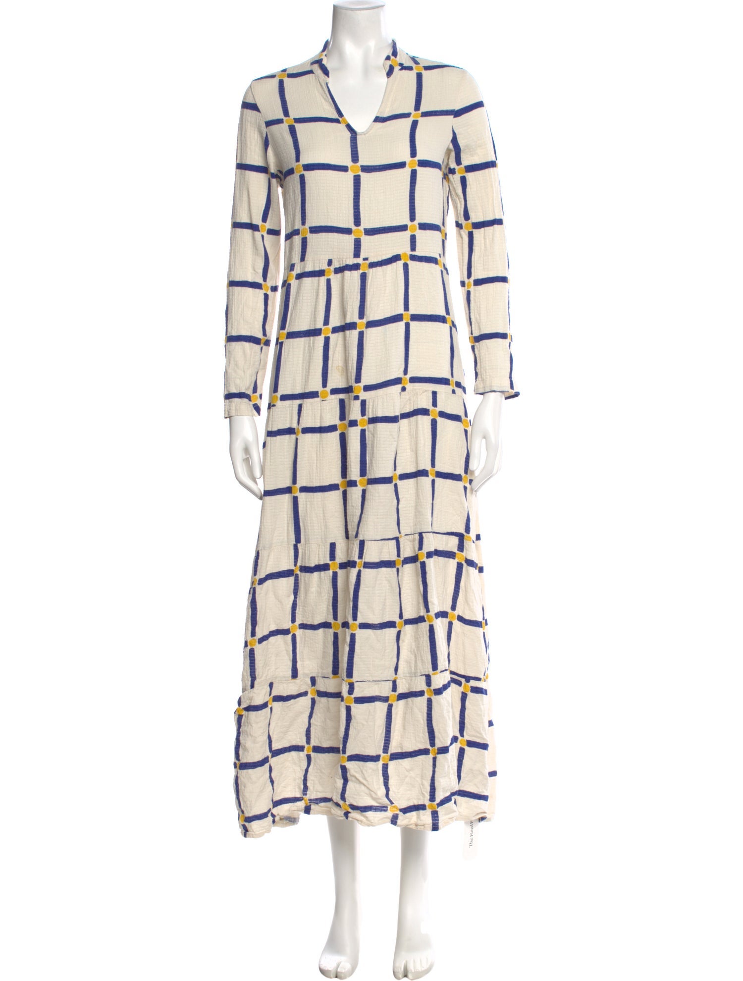 Bobo Choses Plaid Print Long Dress