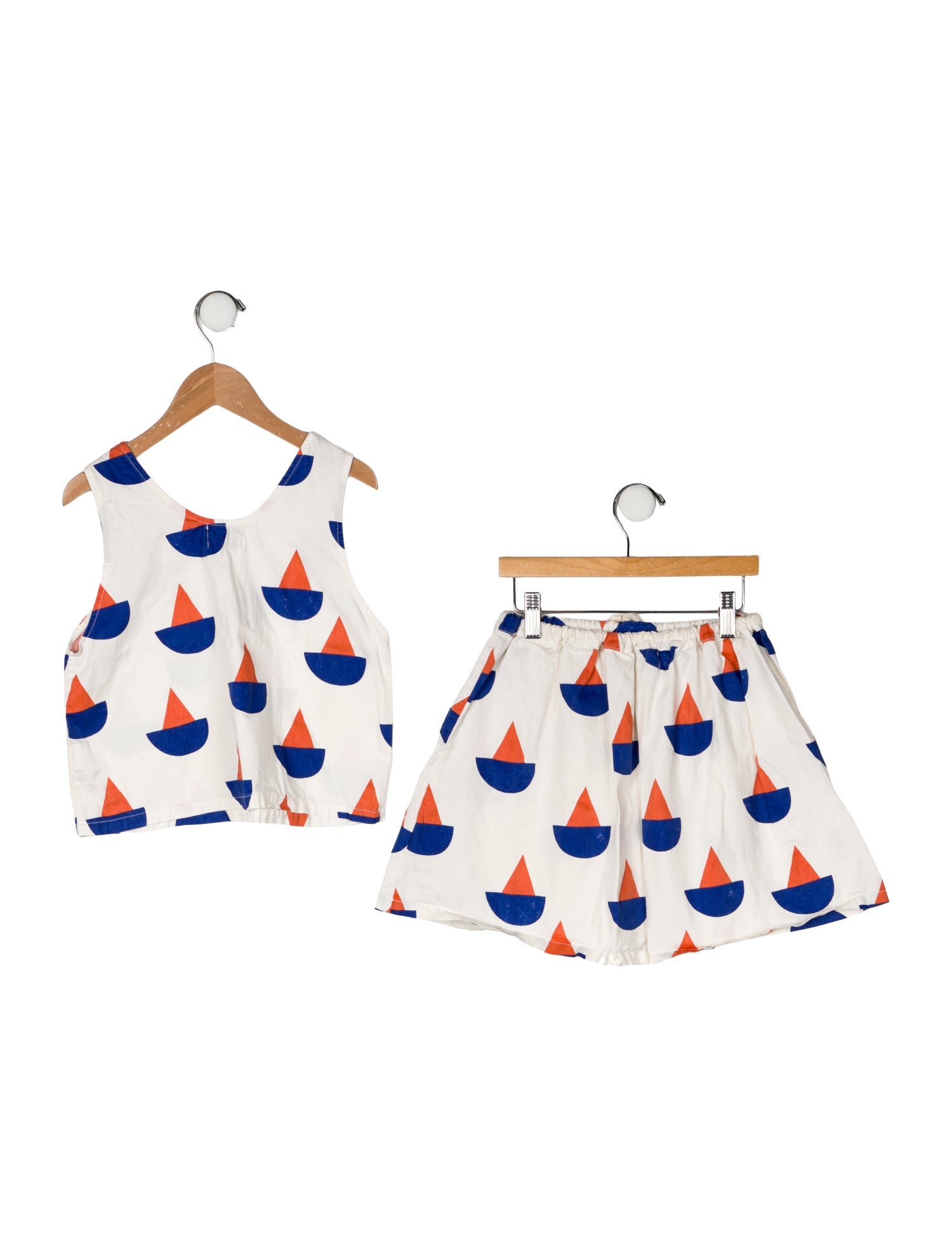 Bobo Choses Cotton All Over Print Tank Top And Skirt Set