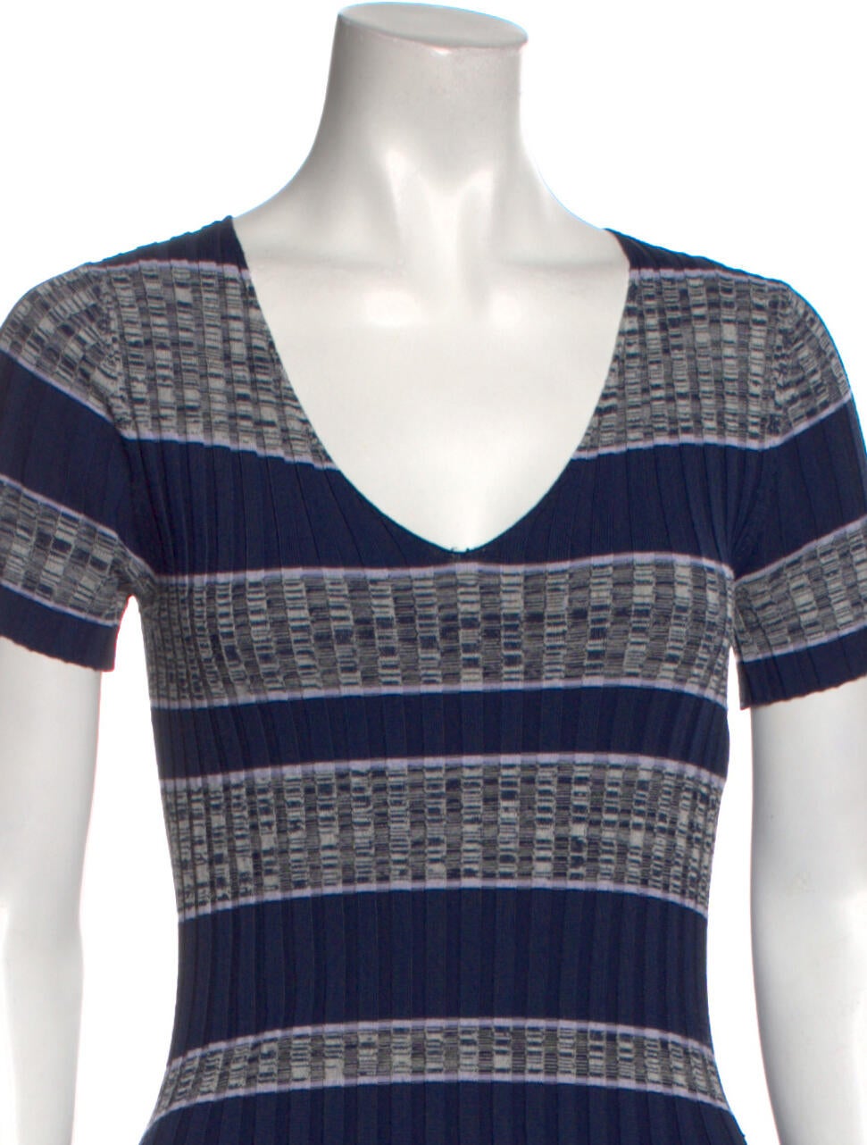 Becken Striped Midi Length Dress