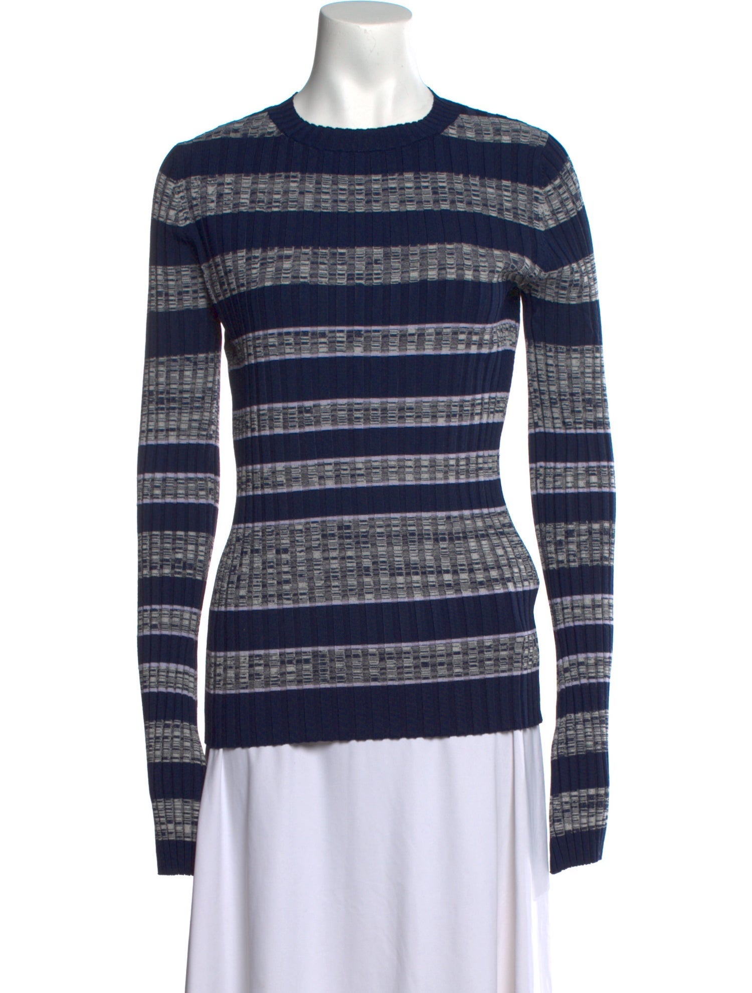 Becken Striped Crew Neck Sweater