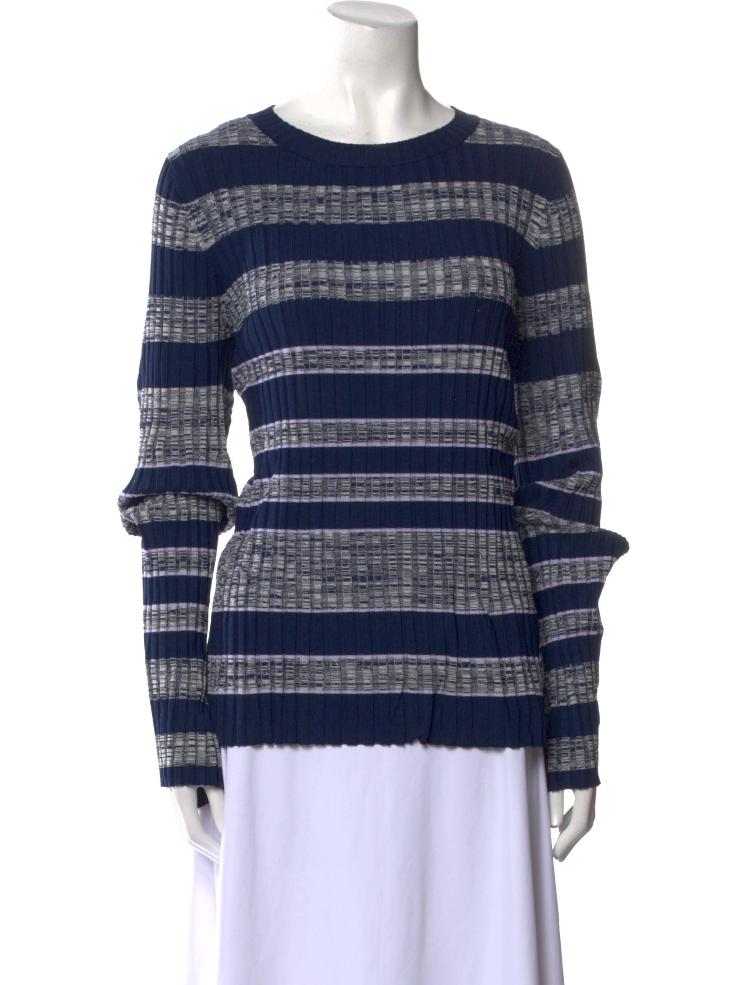 Becken Striped Crew Neck Sweatshirt