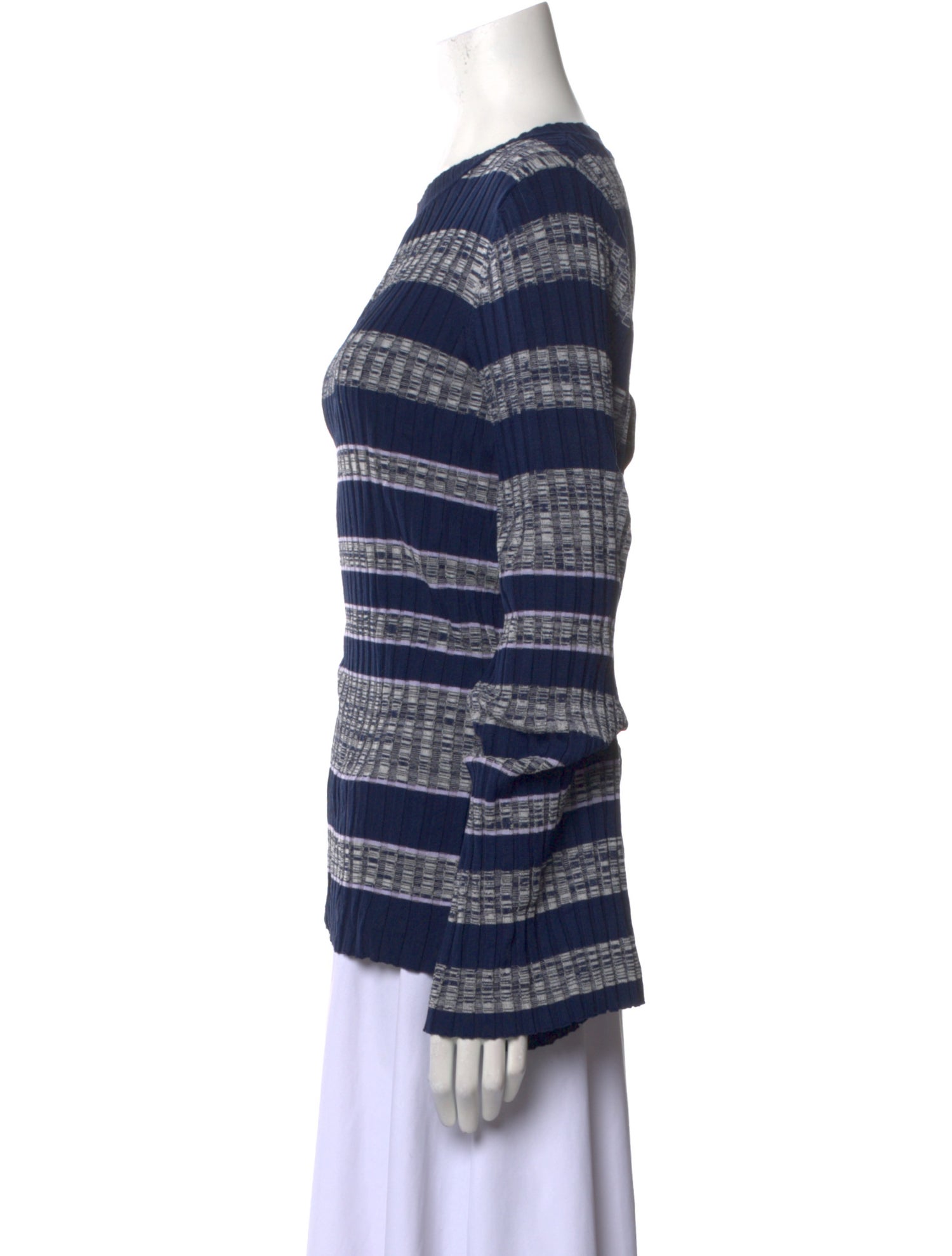 Becken Striped Crew Neck Sweatshirt