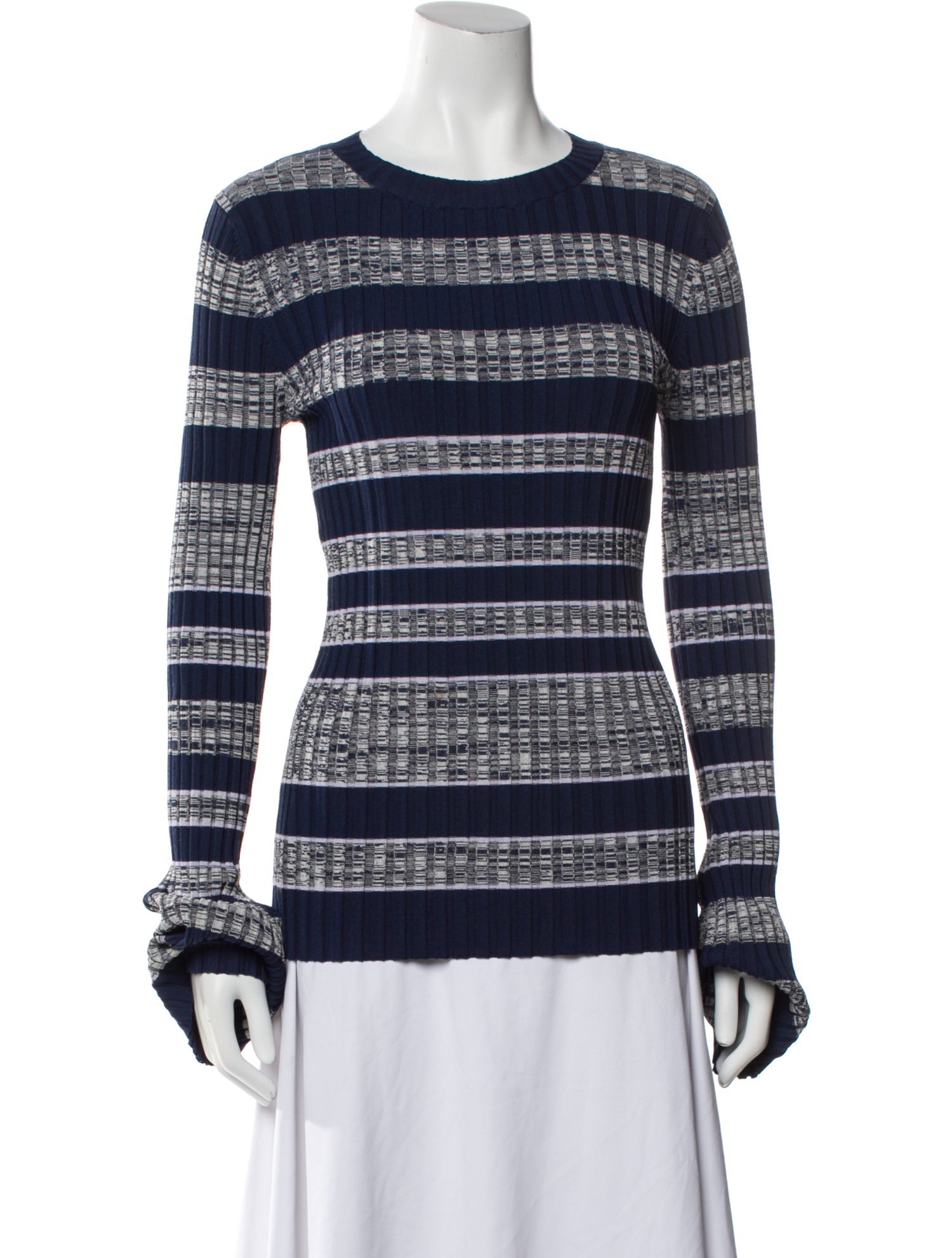 Becken Striped Crew Neck Sweater