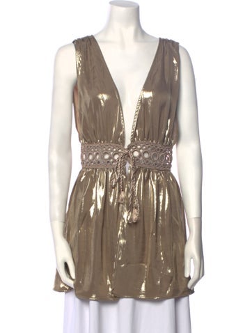 My Beachy Side Dresses V-Neck Mini Dress L