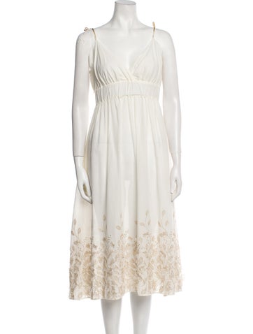 My Beachy Side Dresses V-Neck Midi Length Dress M