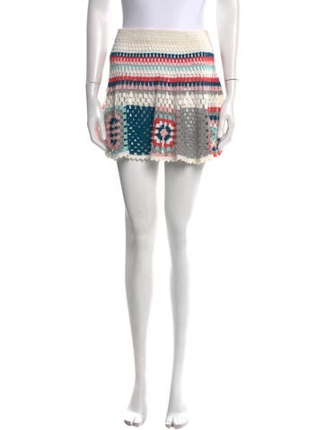 My Beachy Side Skirts Lace Pattern Mini Skirt XS