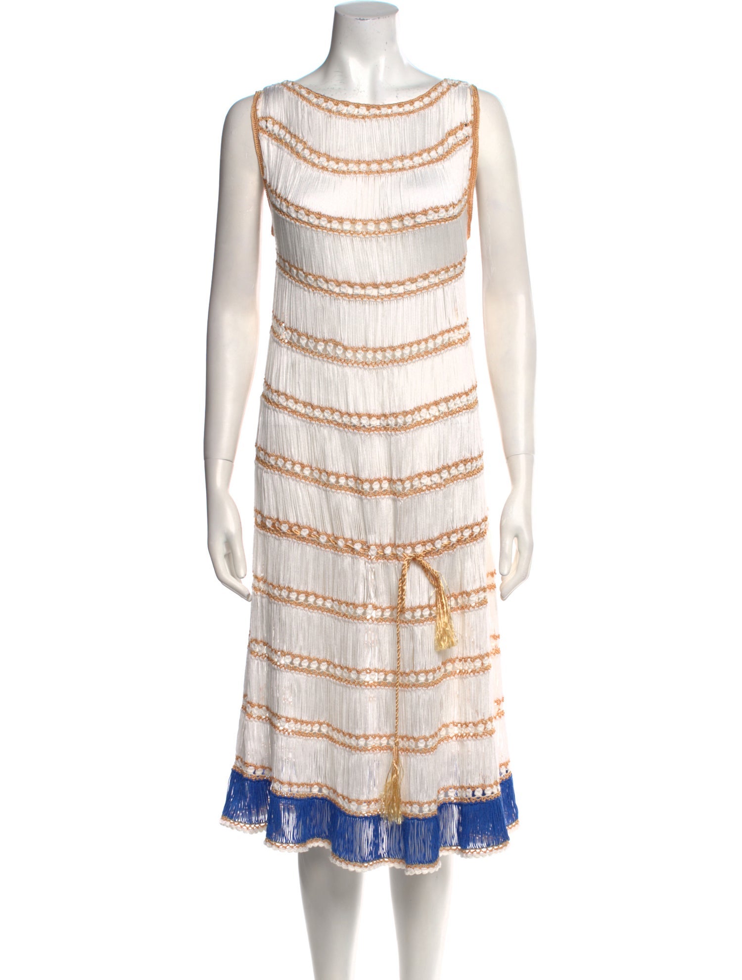 My Beachy Side Striped Midi Length Dress